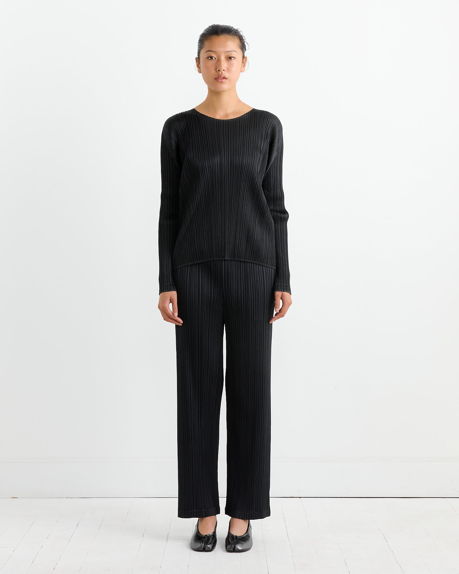 Issey Miyake Pleats Please MC Sept Top Black - Black / 5 (264357)