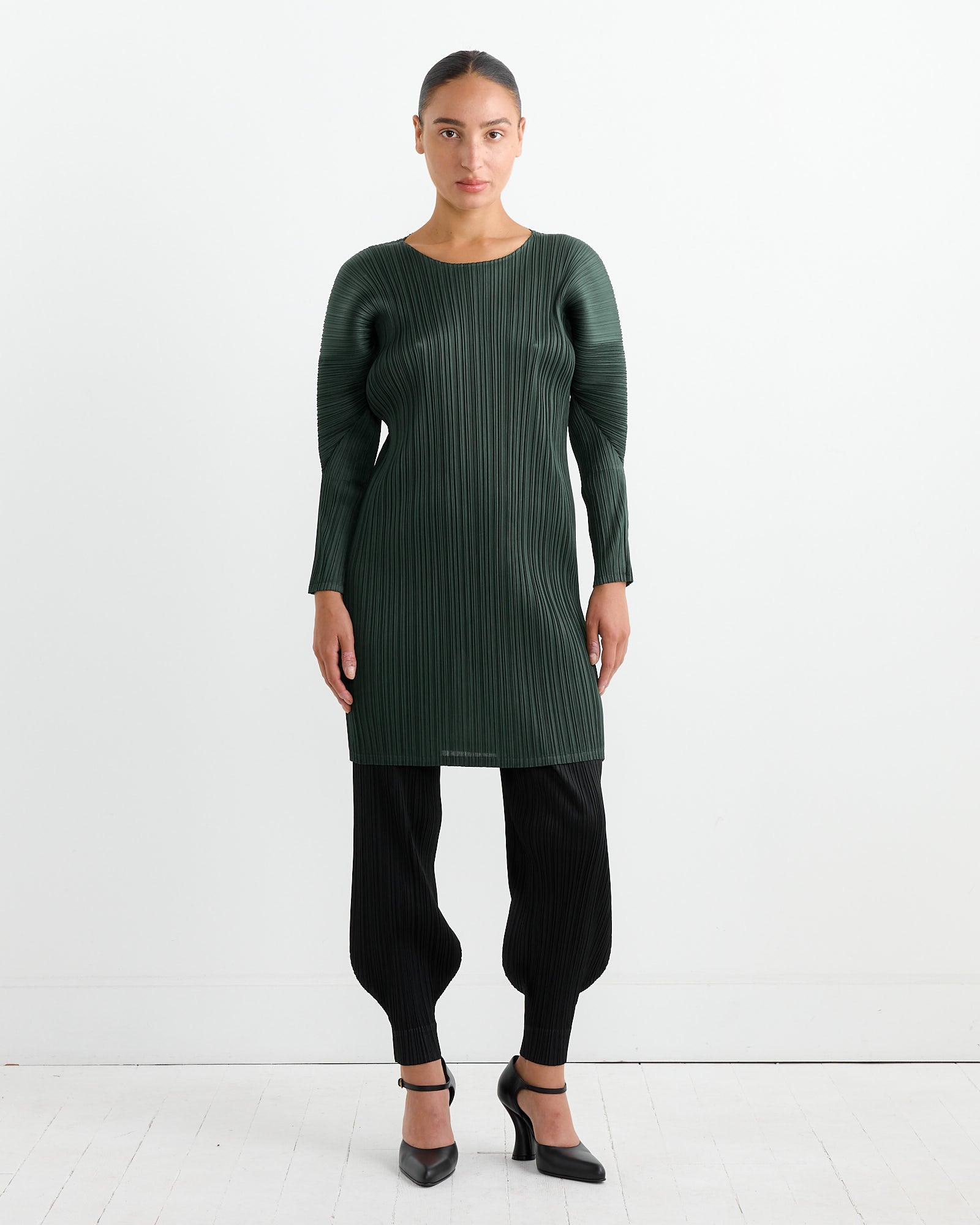 Issey Miyake Pleats Please MC Oct Dress Deep Green - Deep Green / 3 (264370)