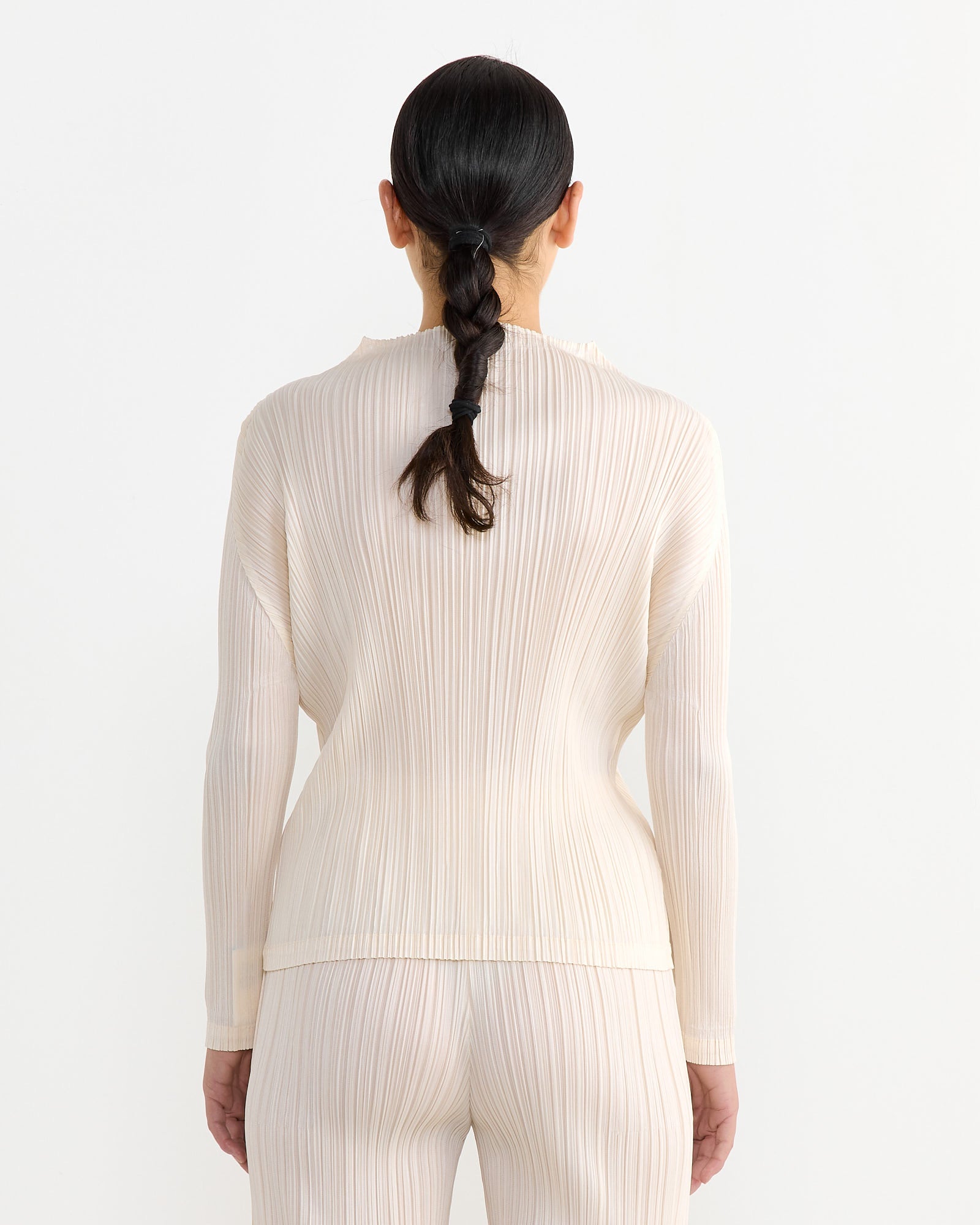 Issey Miyake Pleats Please MC Dec Top Off White - Off White / 3 (264377)