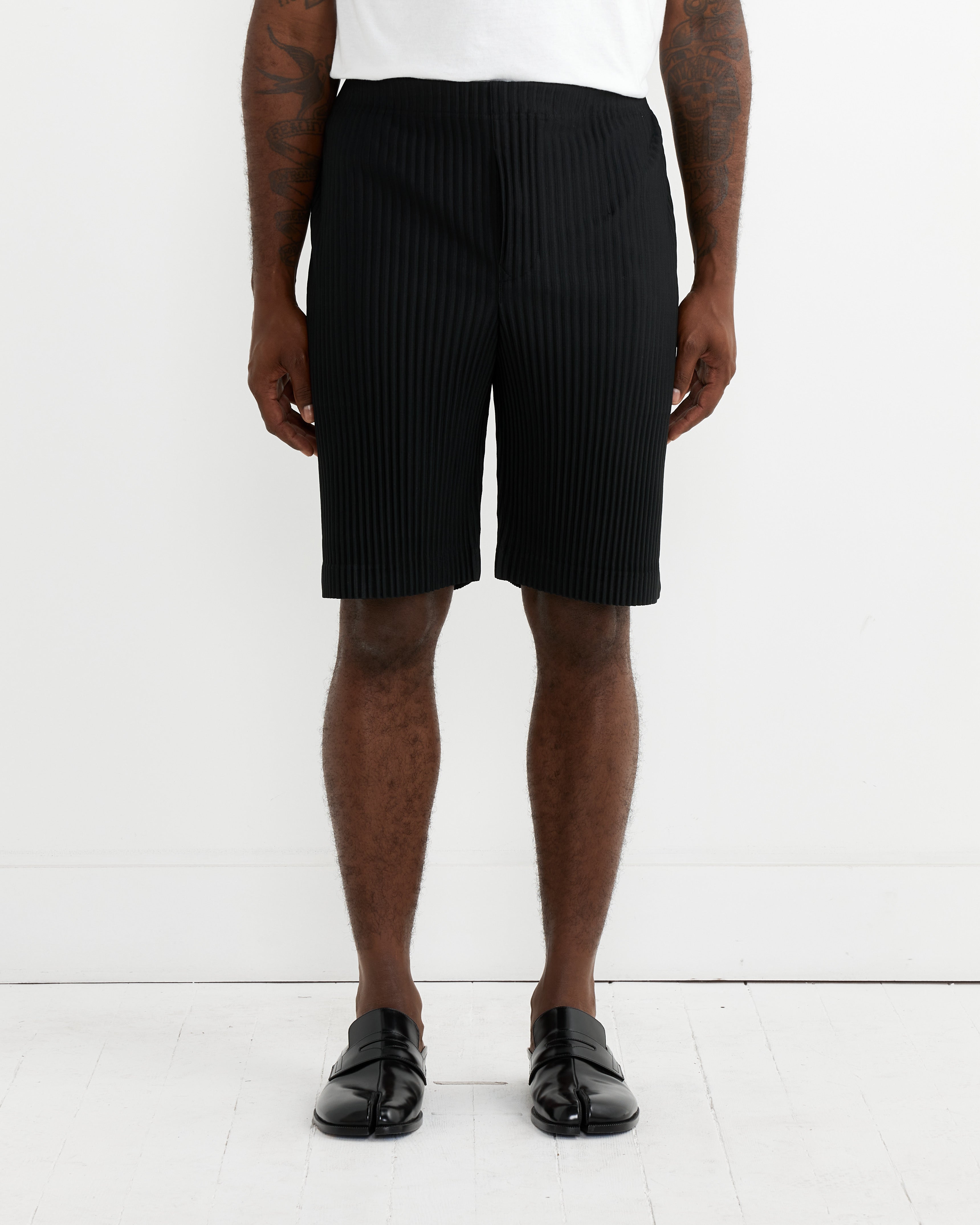 Issey Miyake Homme Plisse MC Aug Short Black - Black / 2 (264406)