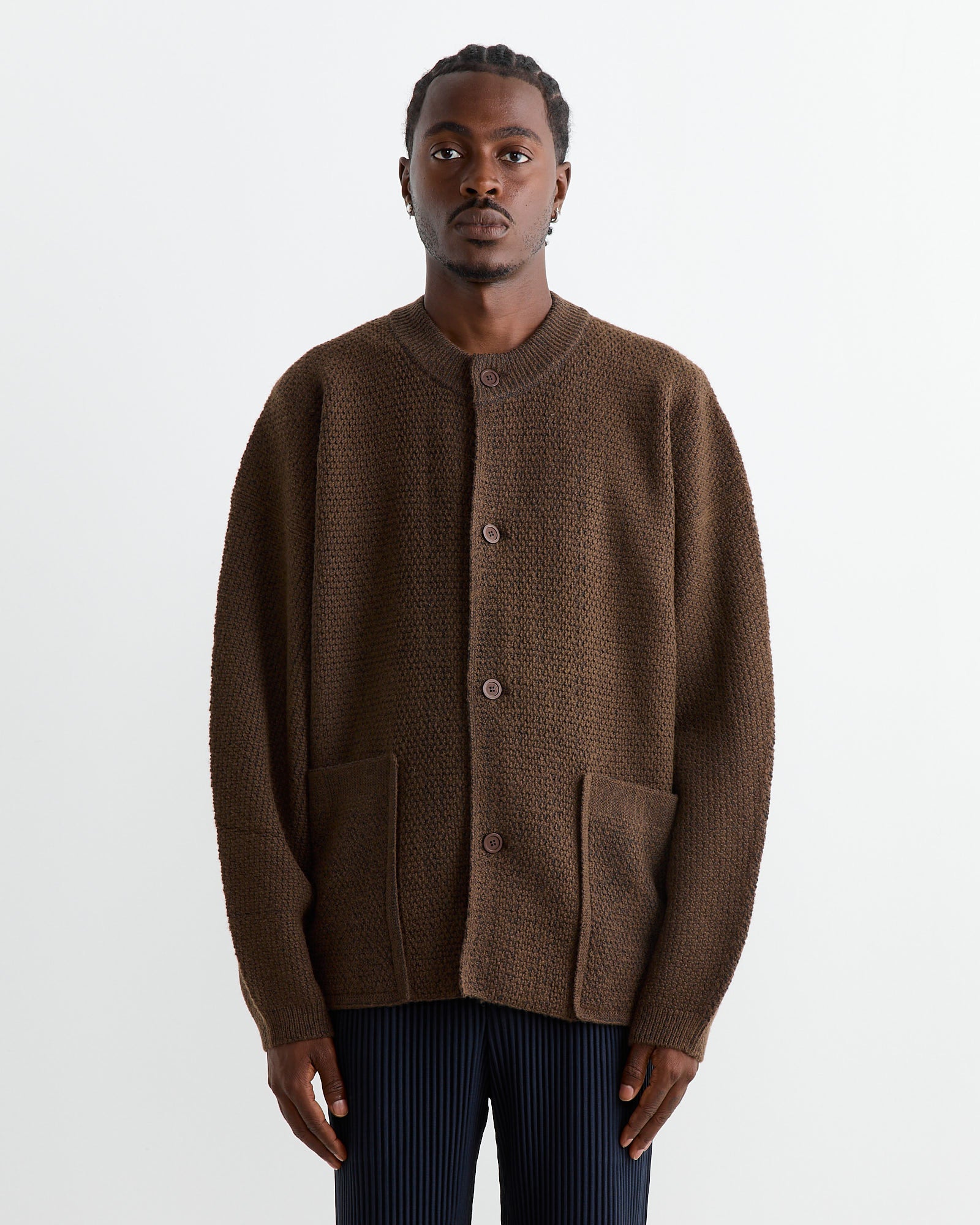 Issey Miyake Homme Plisse Rustin Knit - Brown - OS - Default Title (264438)