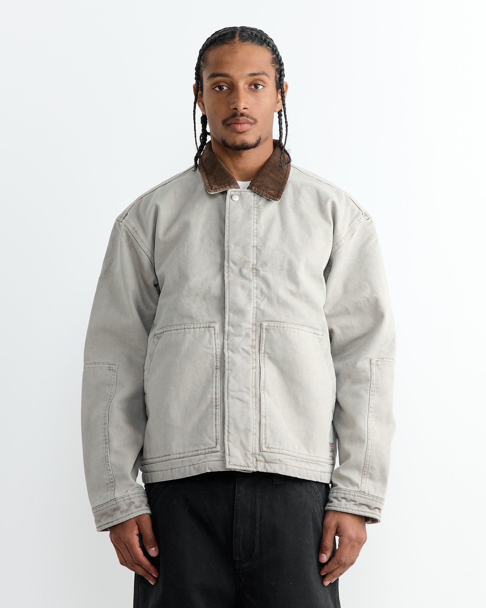 Stussy Workgear Jacket Grey - Grey / L (264471)