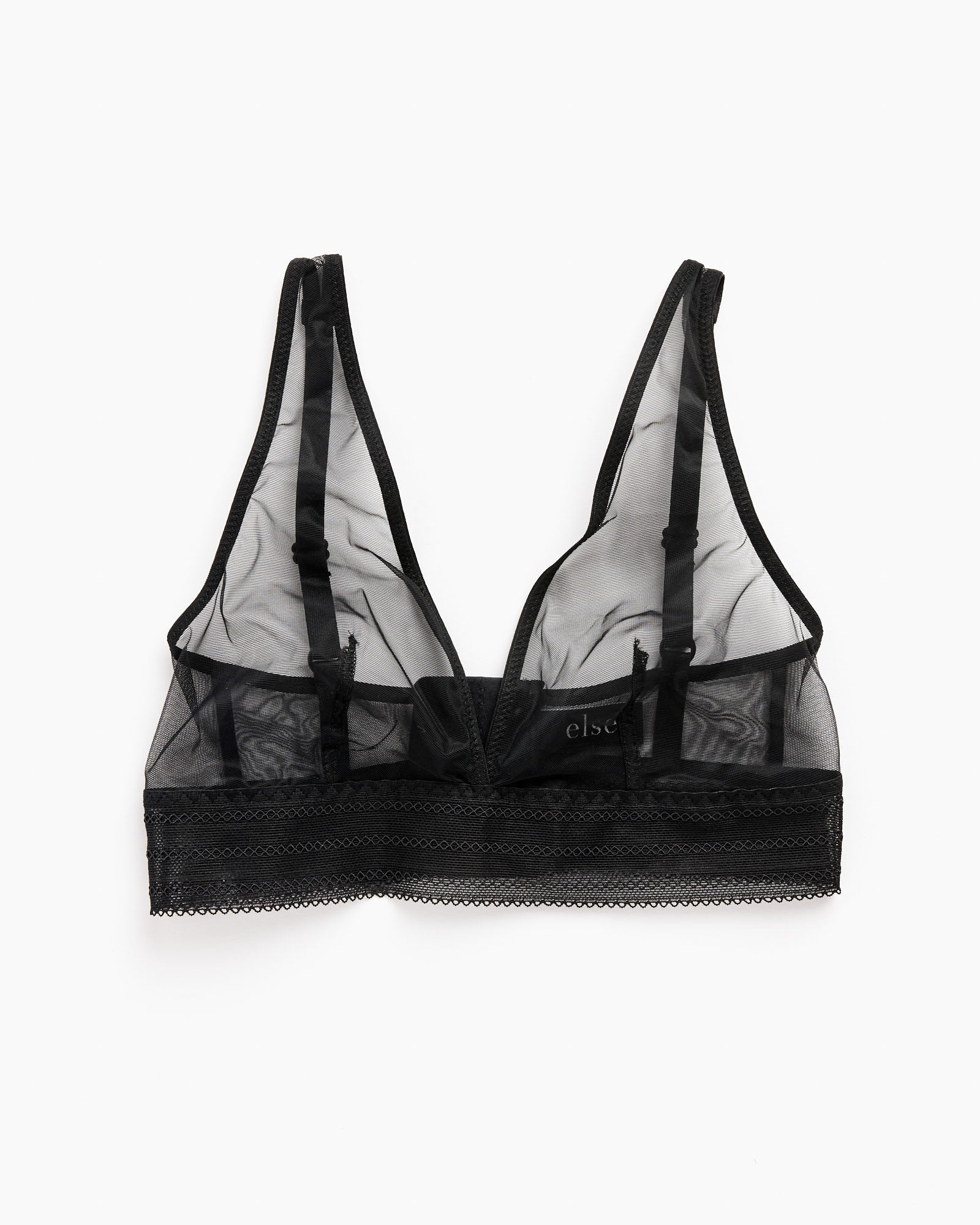 Else Bare Soft Plunge Bra Black - Black / S (264509)