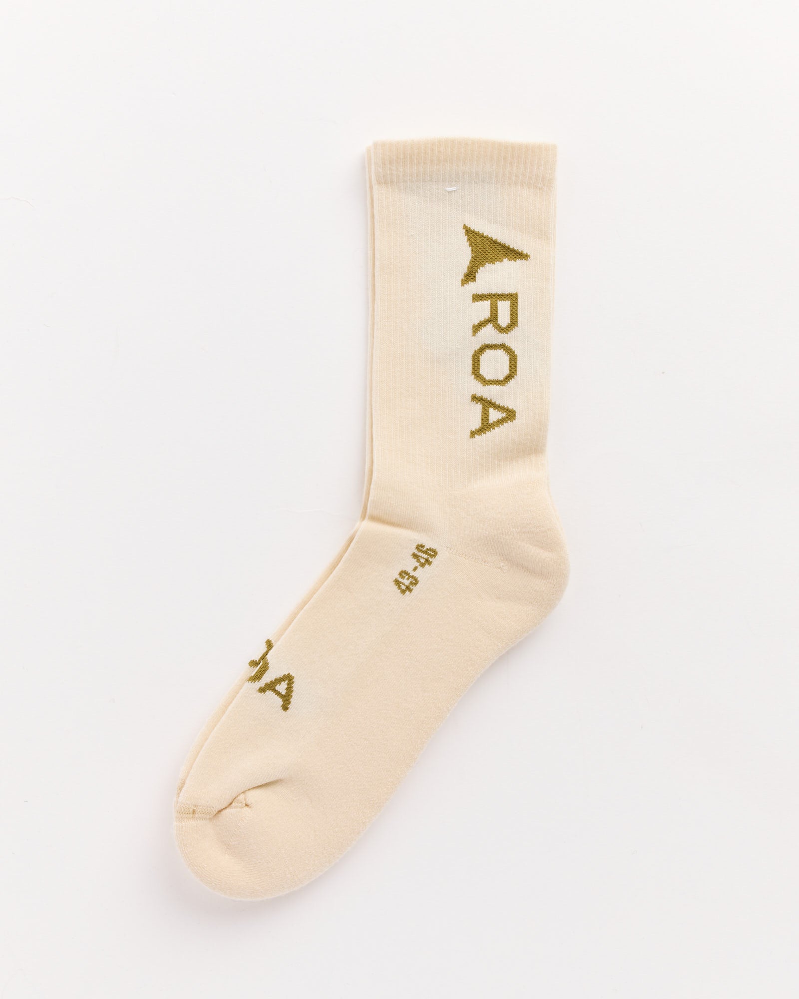 Logo Socks in Bone White