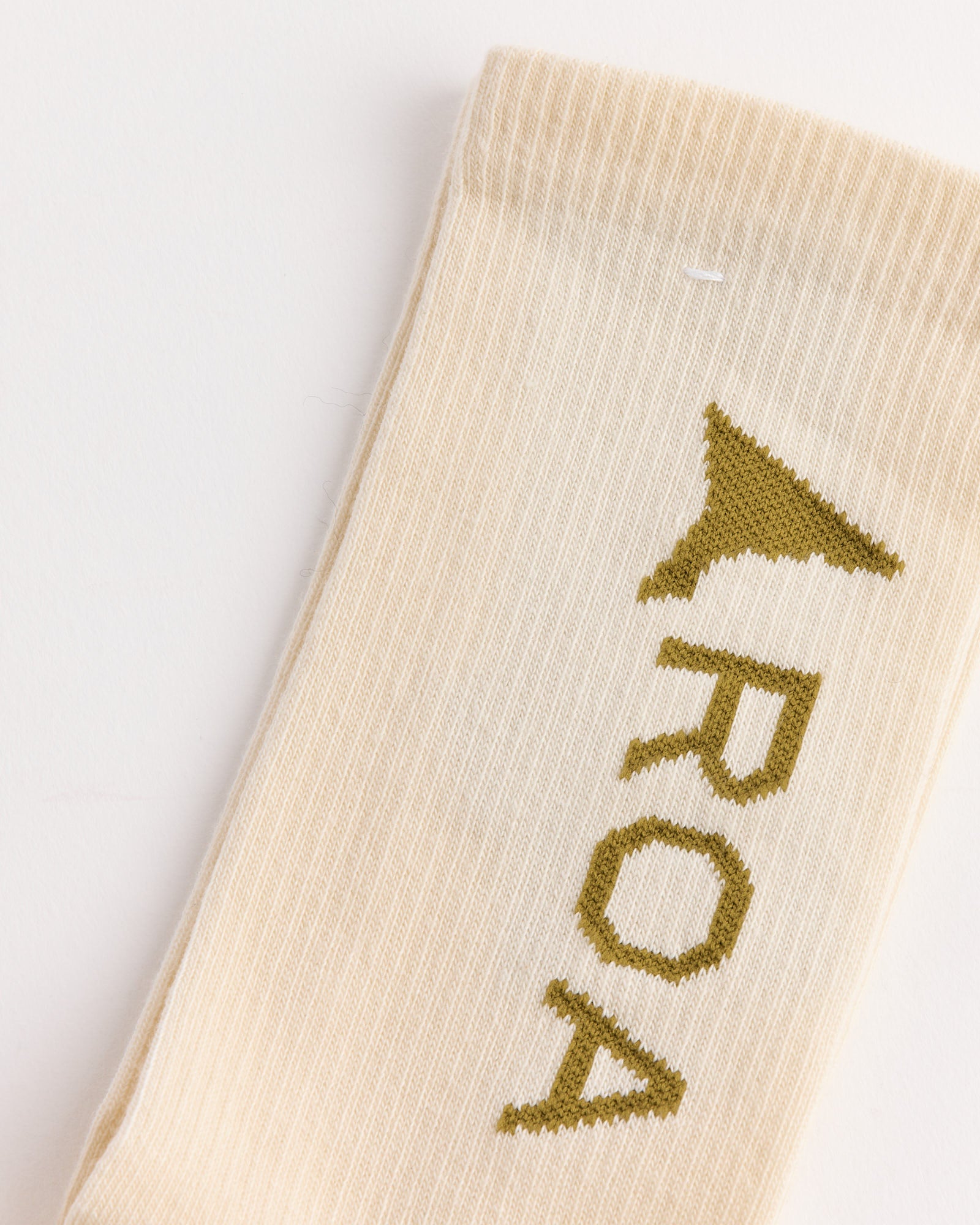 Logo Socks in Bone White