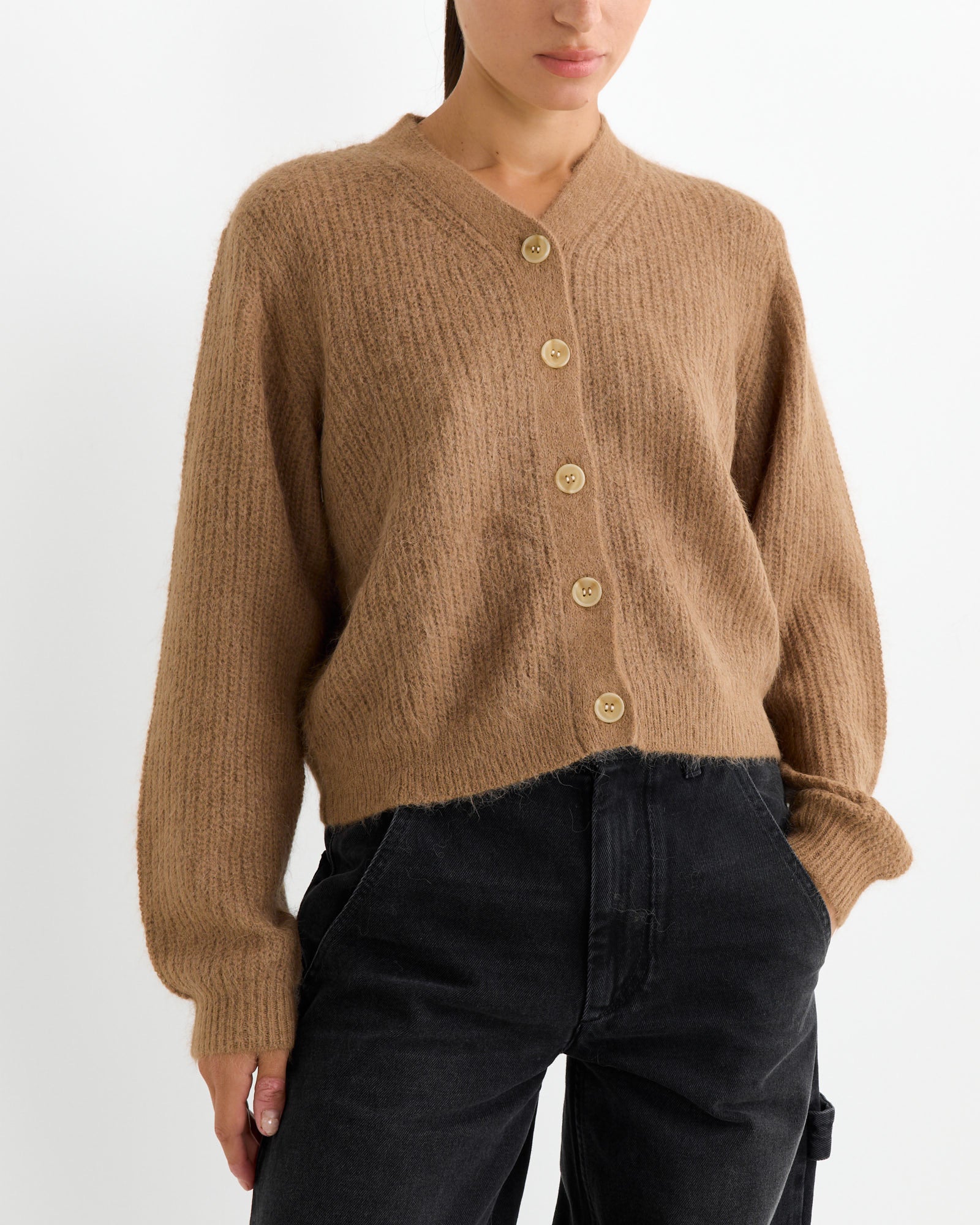 Hansel From Basel Nia Shrunken Cardigan Camel - Camel / 1 (264687)