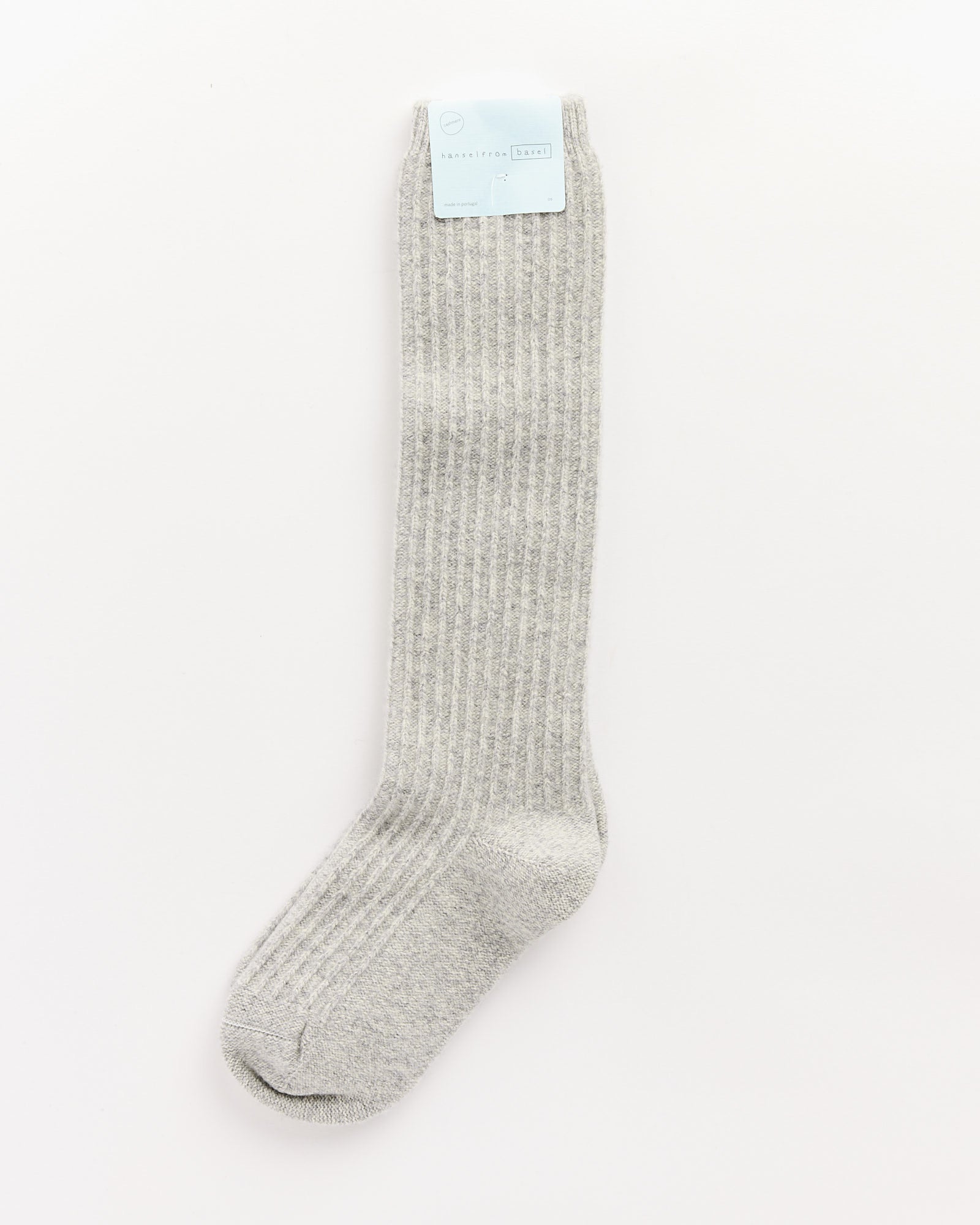 Hansel From Basel Long Reversed Rib Knee Socks Mist - Mist / OS (264694)