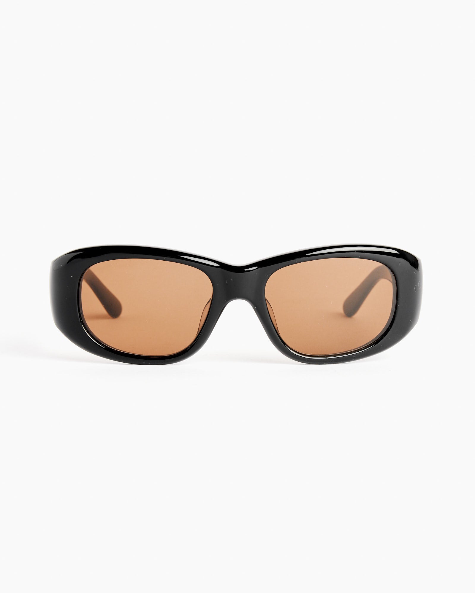 The AL Sunglasses in Black/Brown