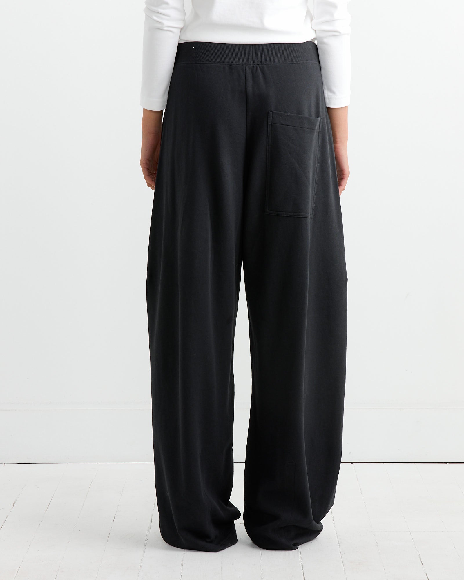 Tibi Summer Sweatshirting Winslow Pant Black - Black / XS (264749)