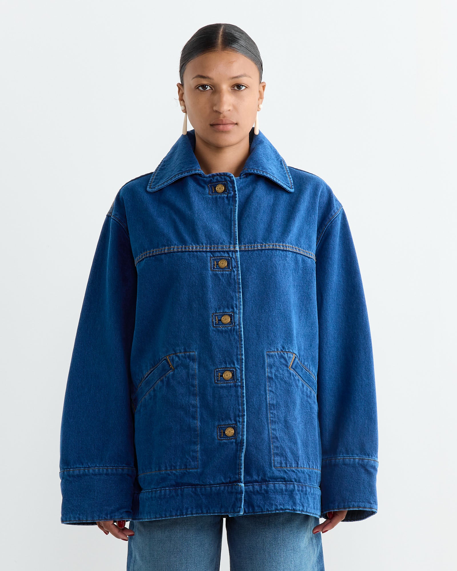 B Sides Stadium Jacket Van Blue - Van Blue / XS/S (264887)