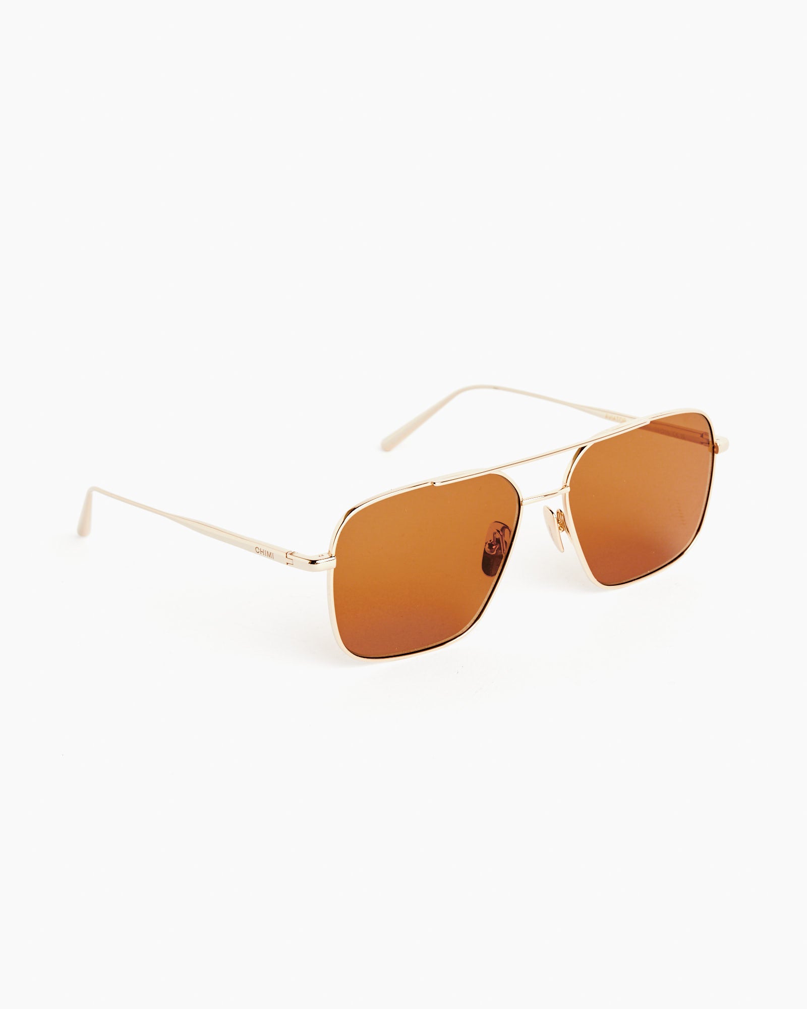 Chimi Aviator Sunglasses - Soft Gold Brown - OS - Default Title (264903)