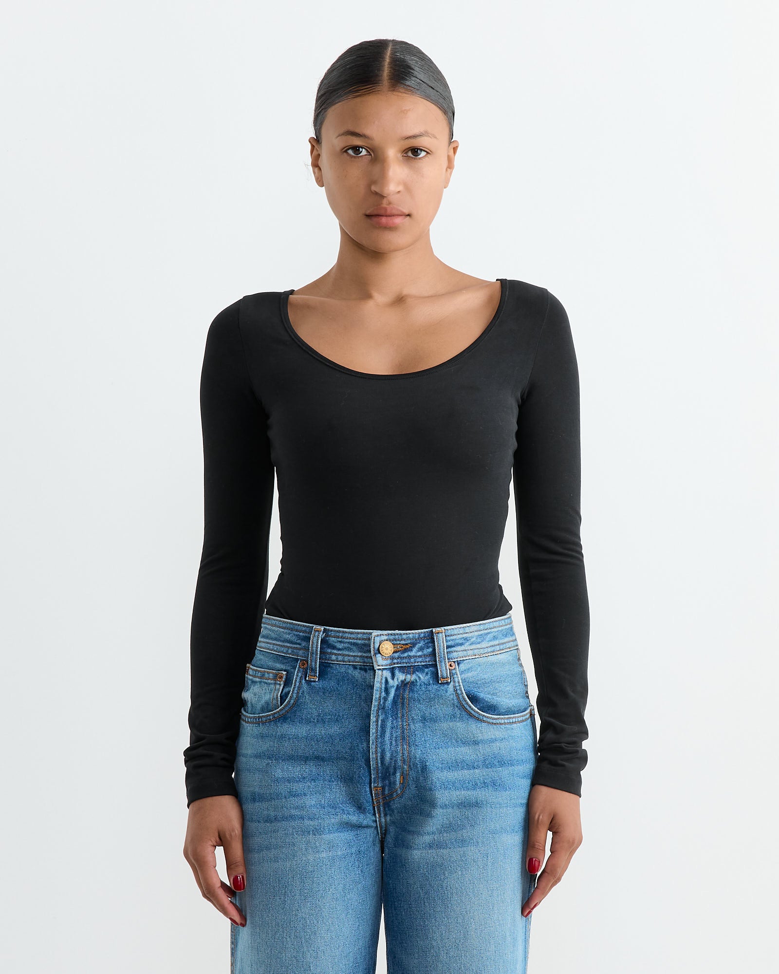 FLORE FLORE Yoli Bodysuit Black - Black / S (264944)