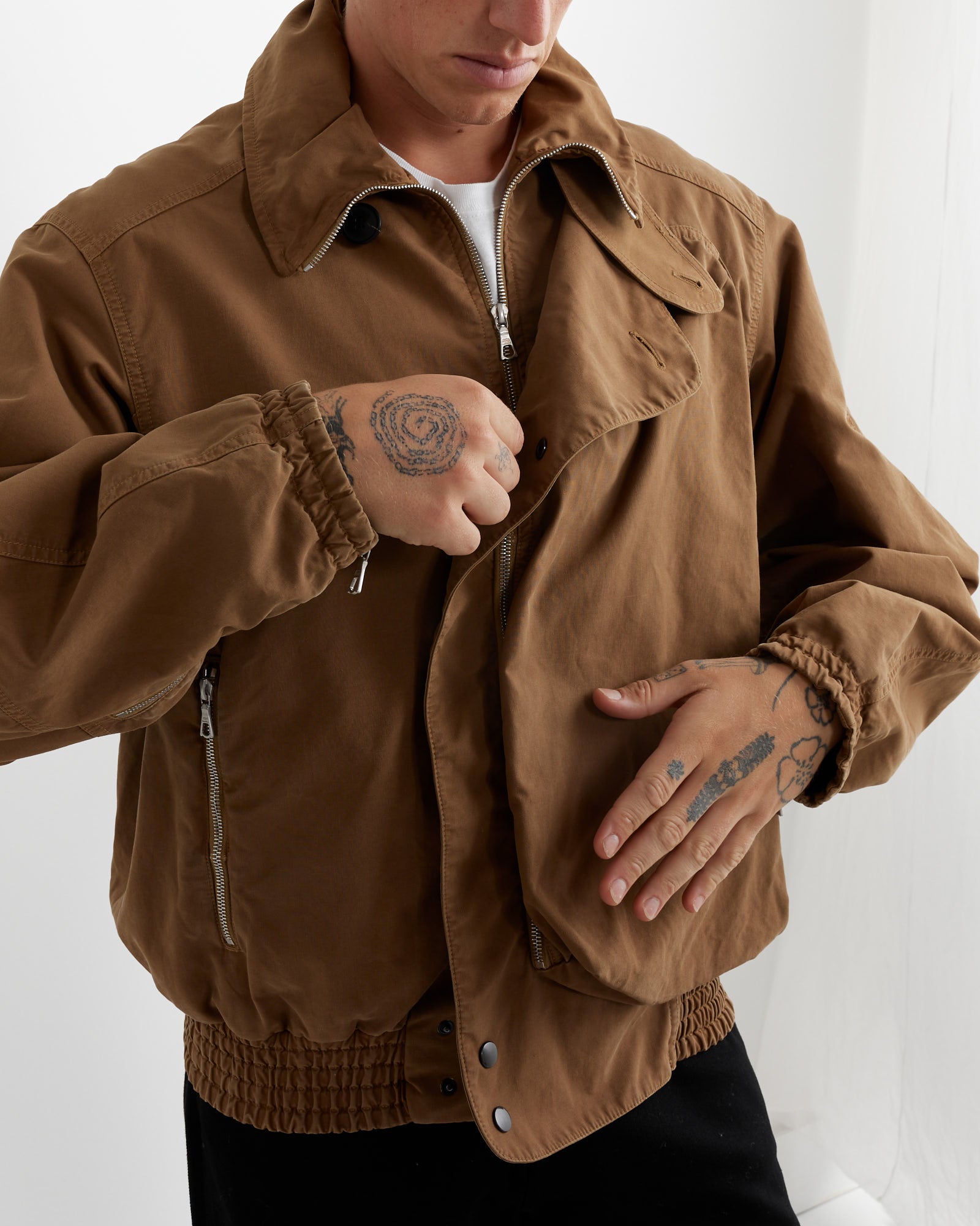 Overdyed Jacket in Camel