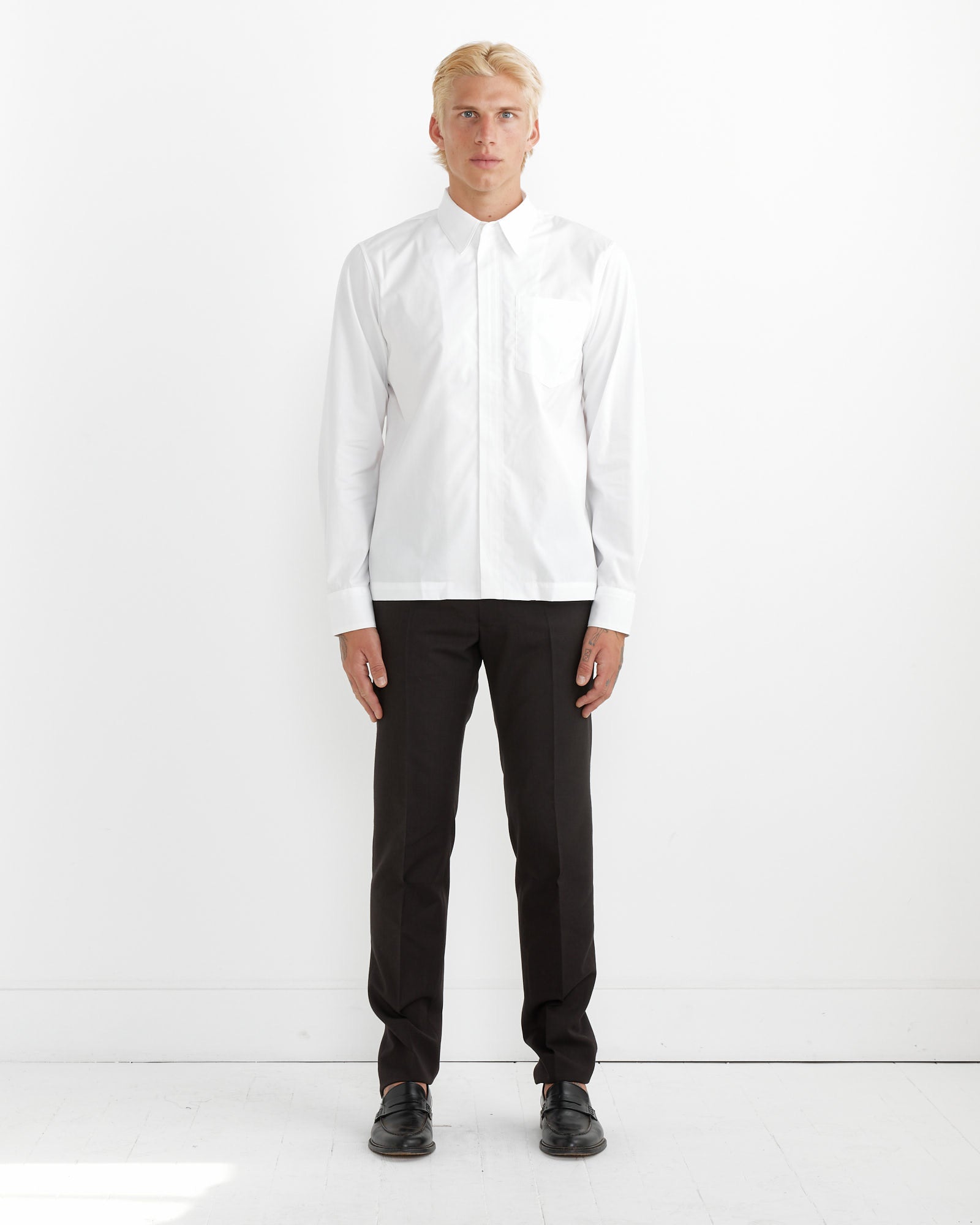 Dries Van Noten Corran 9294 Shirt White - White / M (264999)