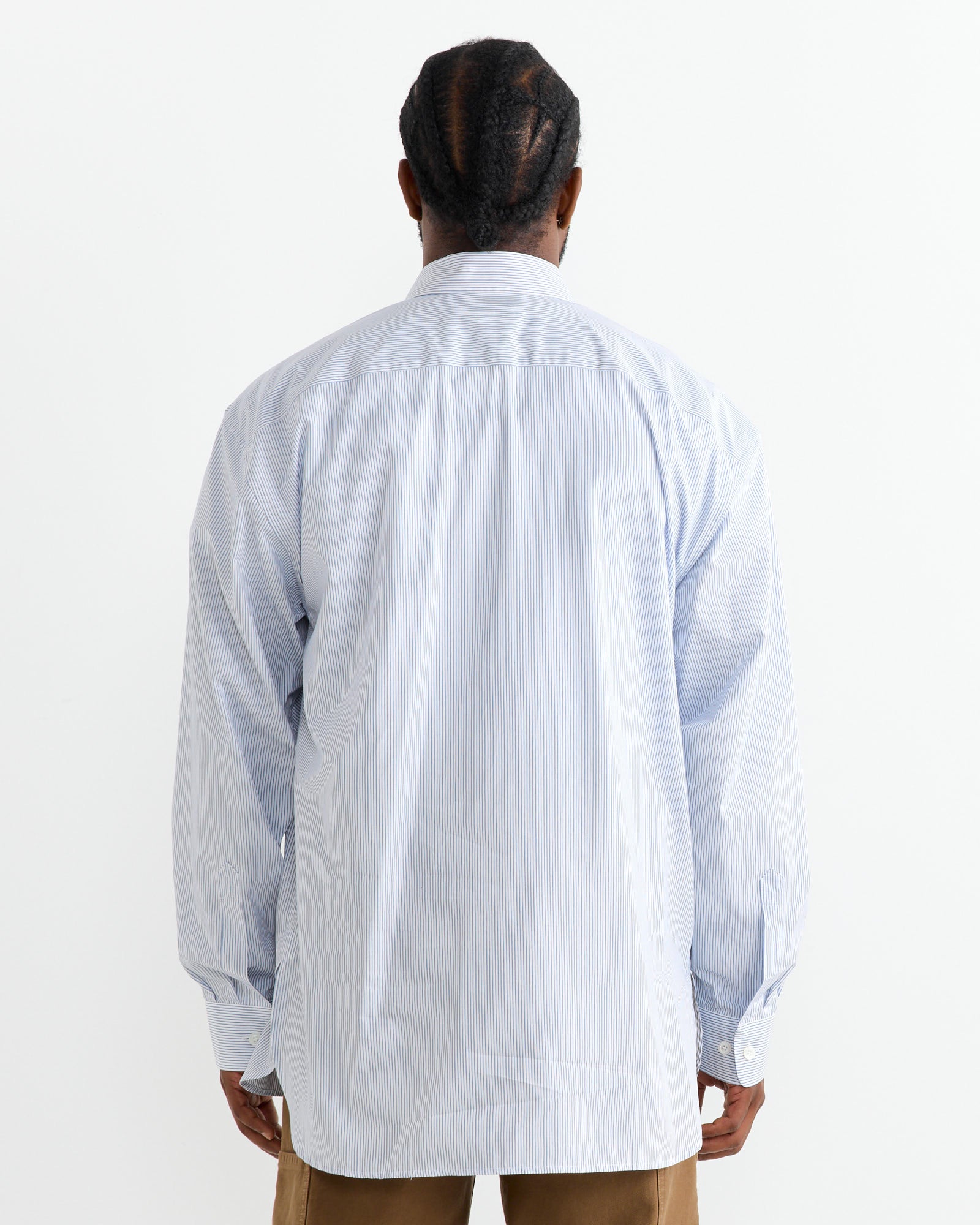 Pinstriped Button-Up Shirt in Desa