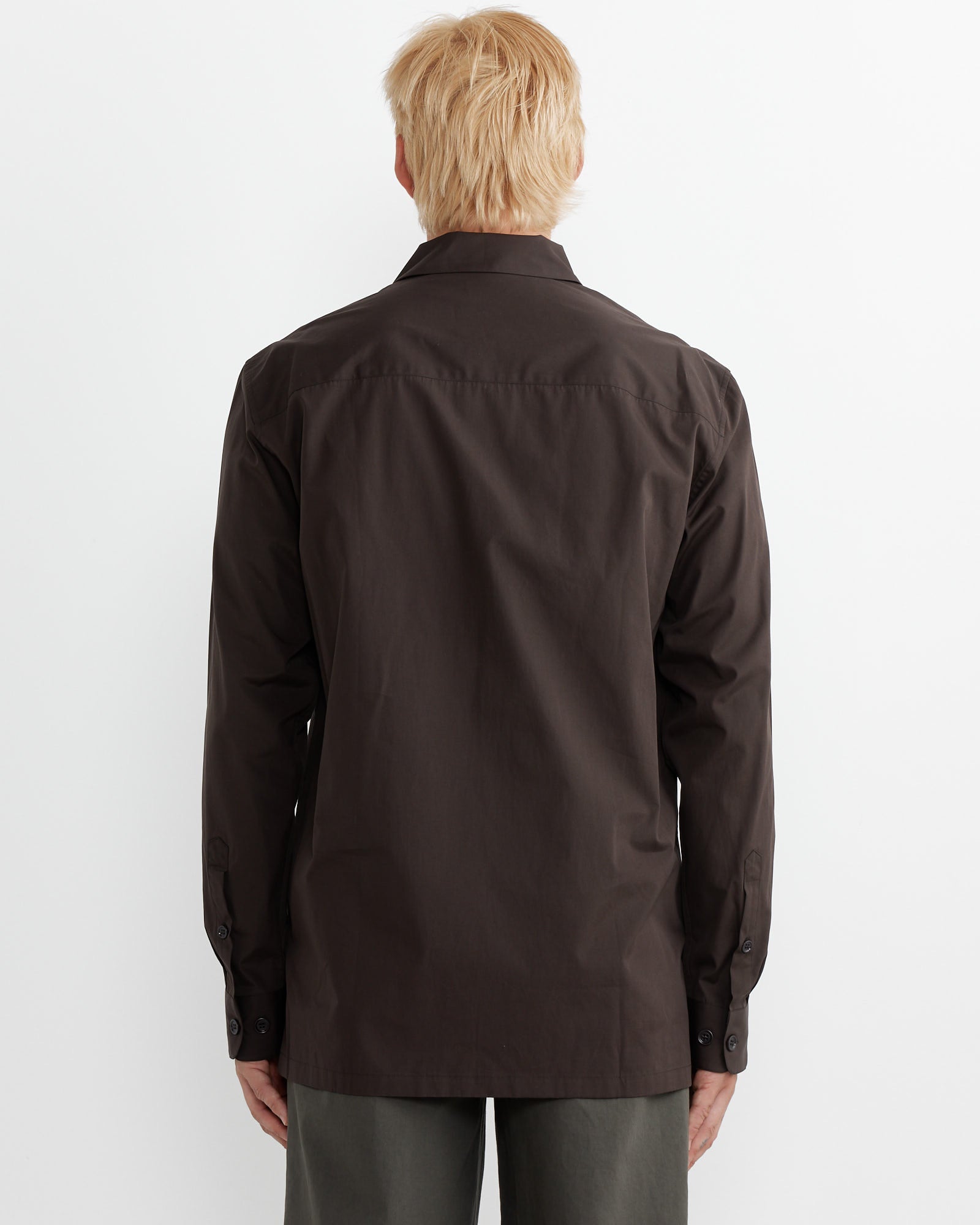 Dries Van Noten Cornish 9244 Shirt Dark Brown - Dark Brown / 48 (265019)