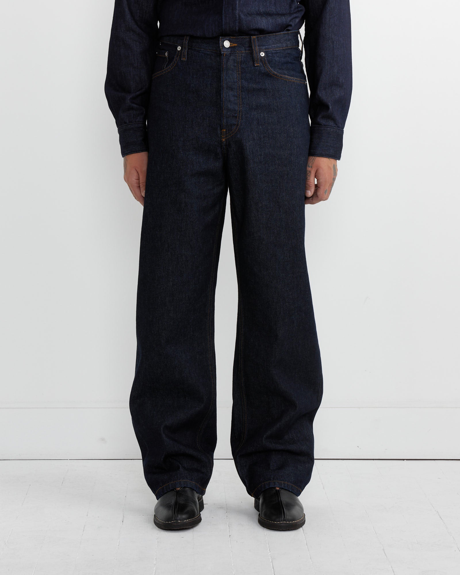 Dries Van Noten Pine 9376 Pant Indigo - Indigo / 31 (265047)