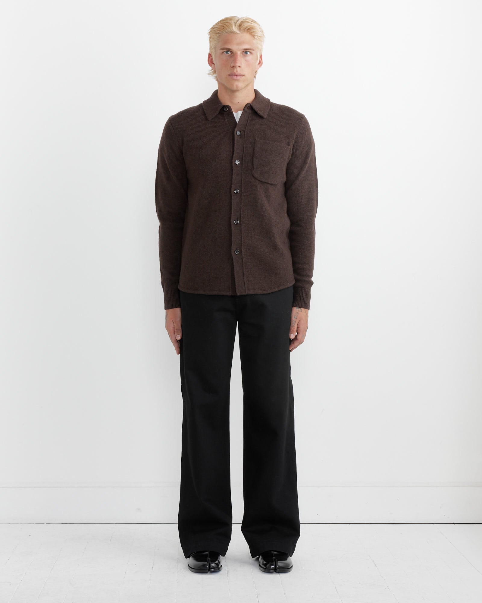 Pocket Shirt in Dark Brown