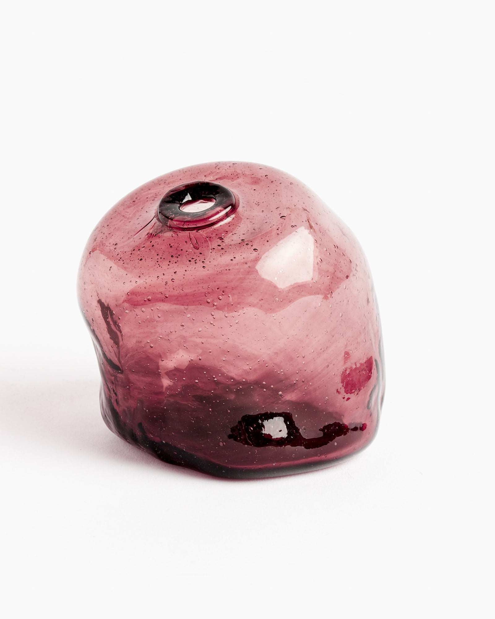 Small Rock Vase in Framboise