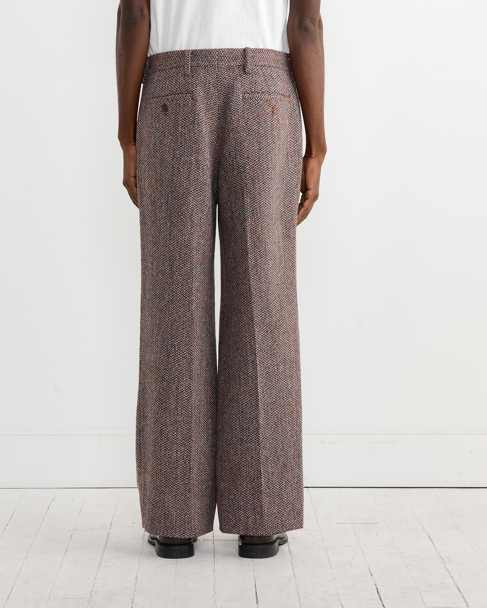 Cale Wool Tweed Pant Orange - Orange / 4 (265405)