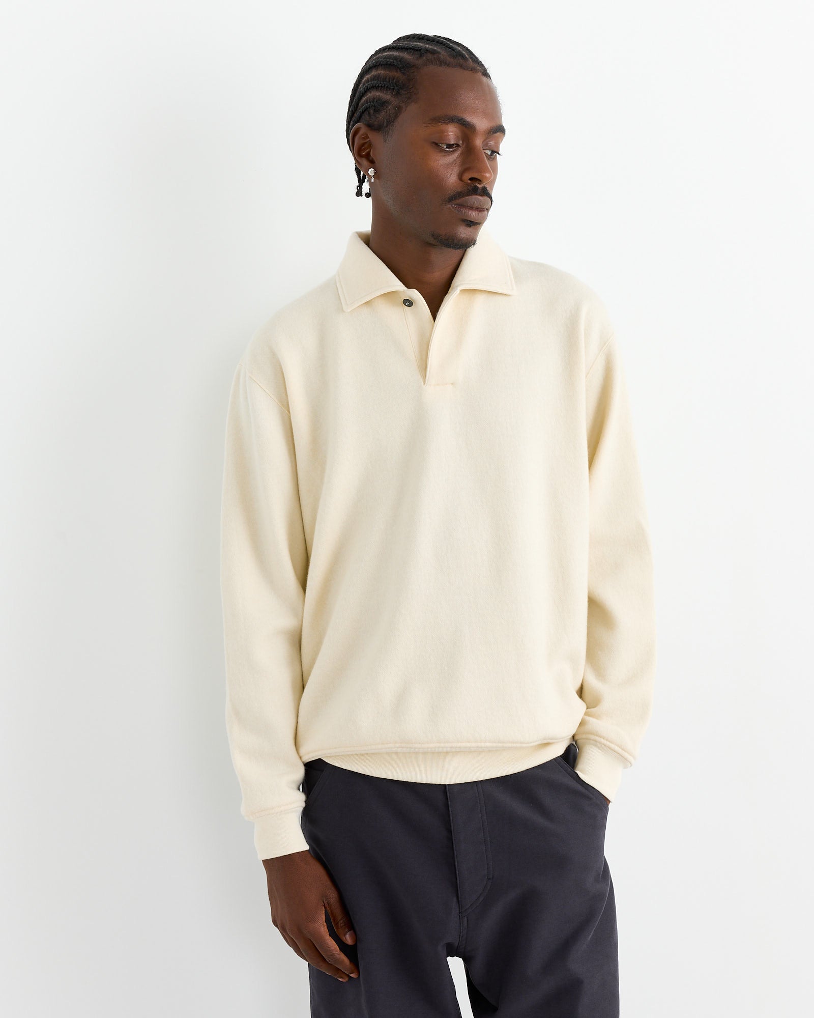 Layering sweater collared shirt hotsell