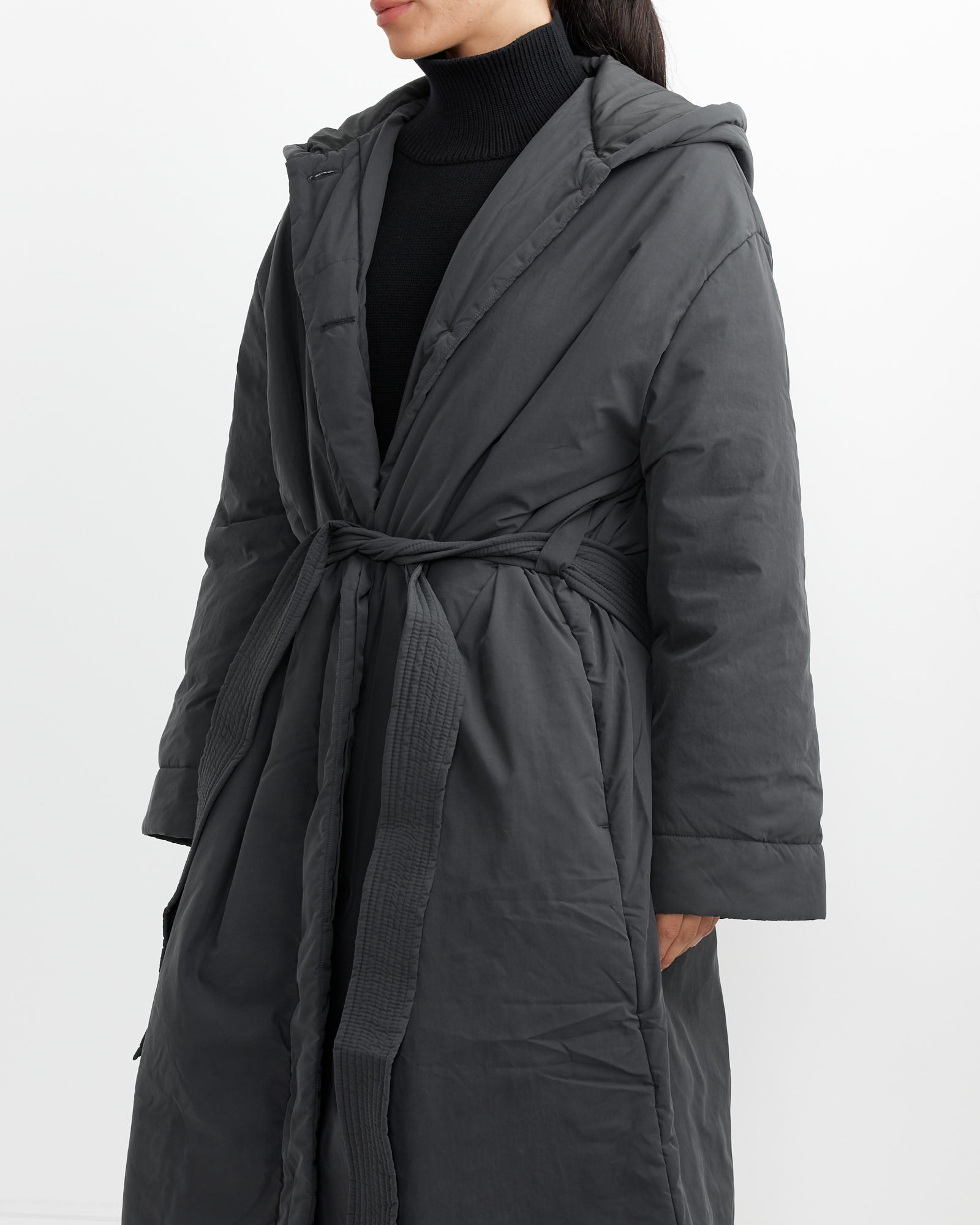 Studio Nicholson Kariba Wrap Puffer Coat Darkest Navy - Darkest Navy / 6 (265497)