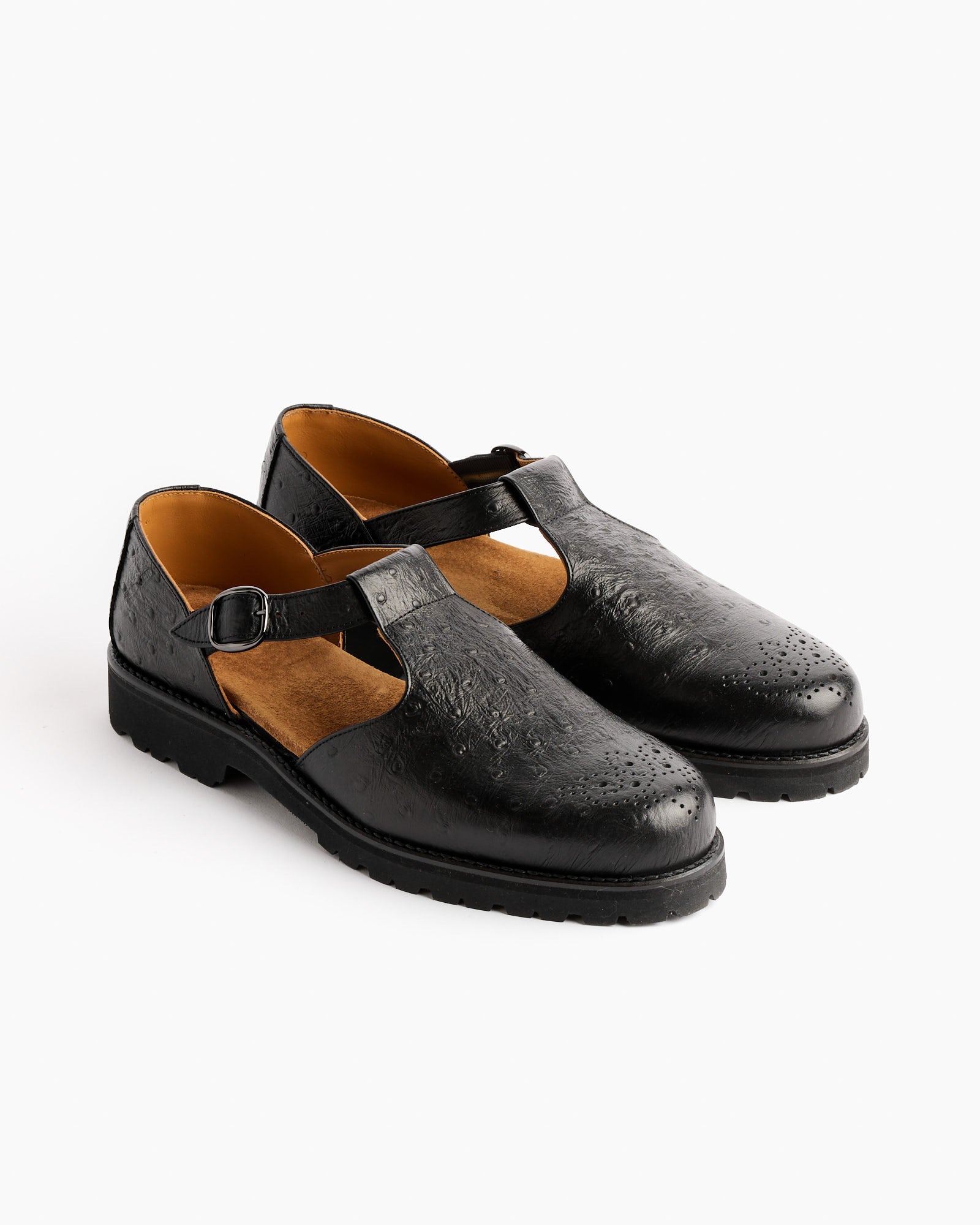 Sillage Gurkha Shoes Ostrich Black - Ostrich Black / 27 (265559)