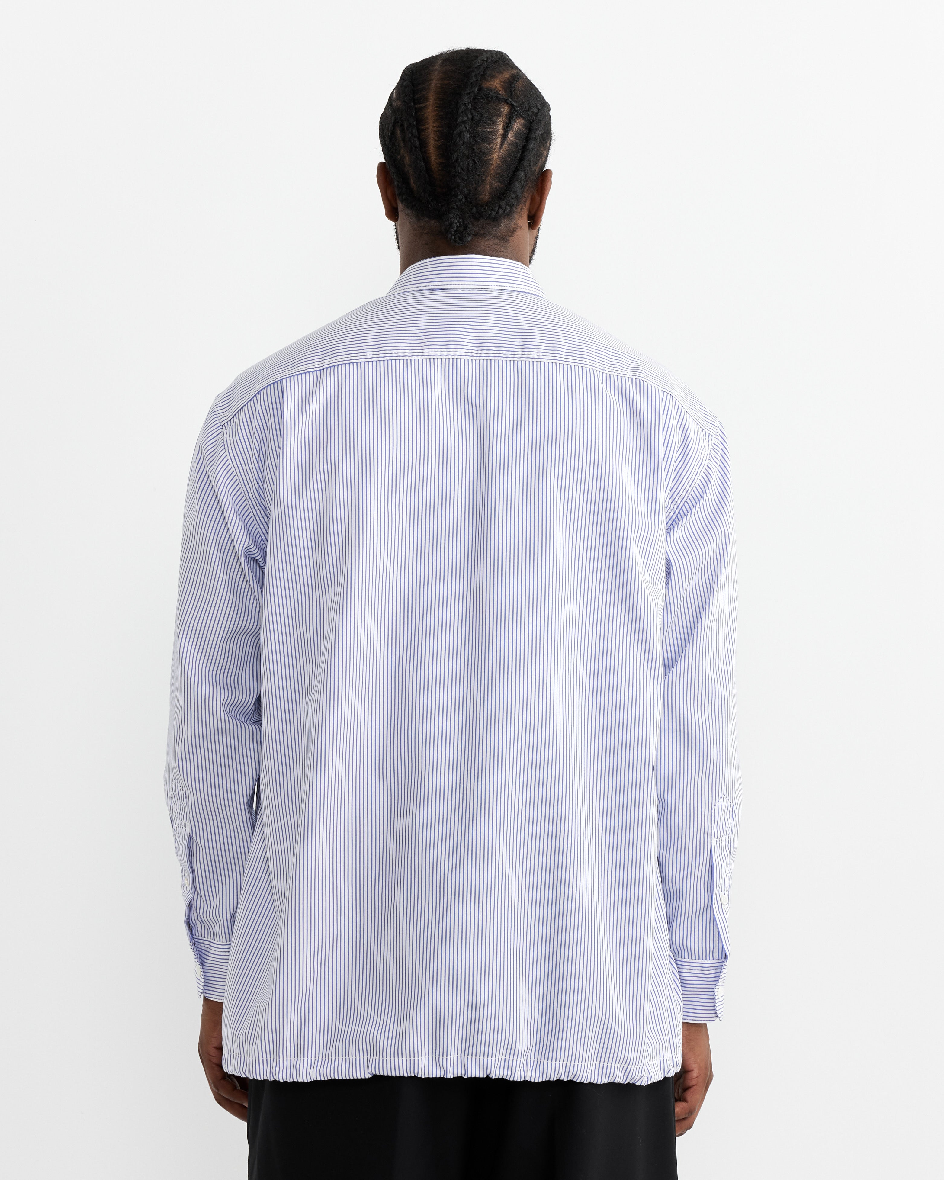 Comme Des Garçons B002 Shirt White/Blue Stripe - White/Blue Stripe / M (265610)