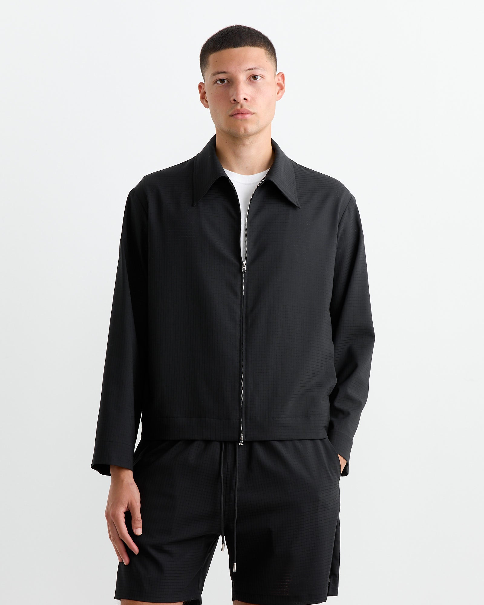 Zip Jacket Air Mesh in Black - Black / M (265716)