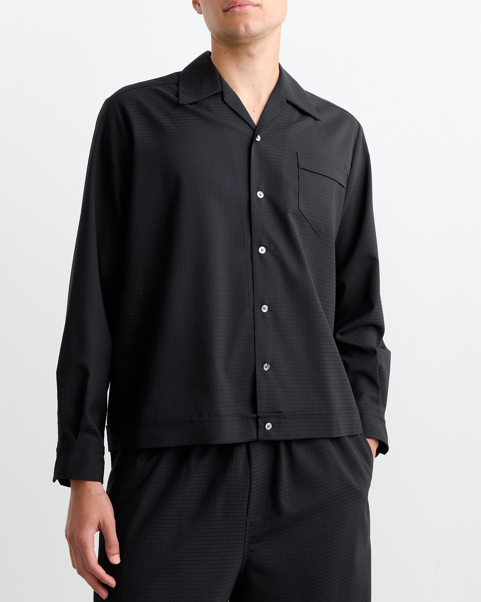 Zach Shirt in Air Mesh Black