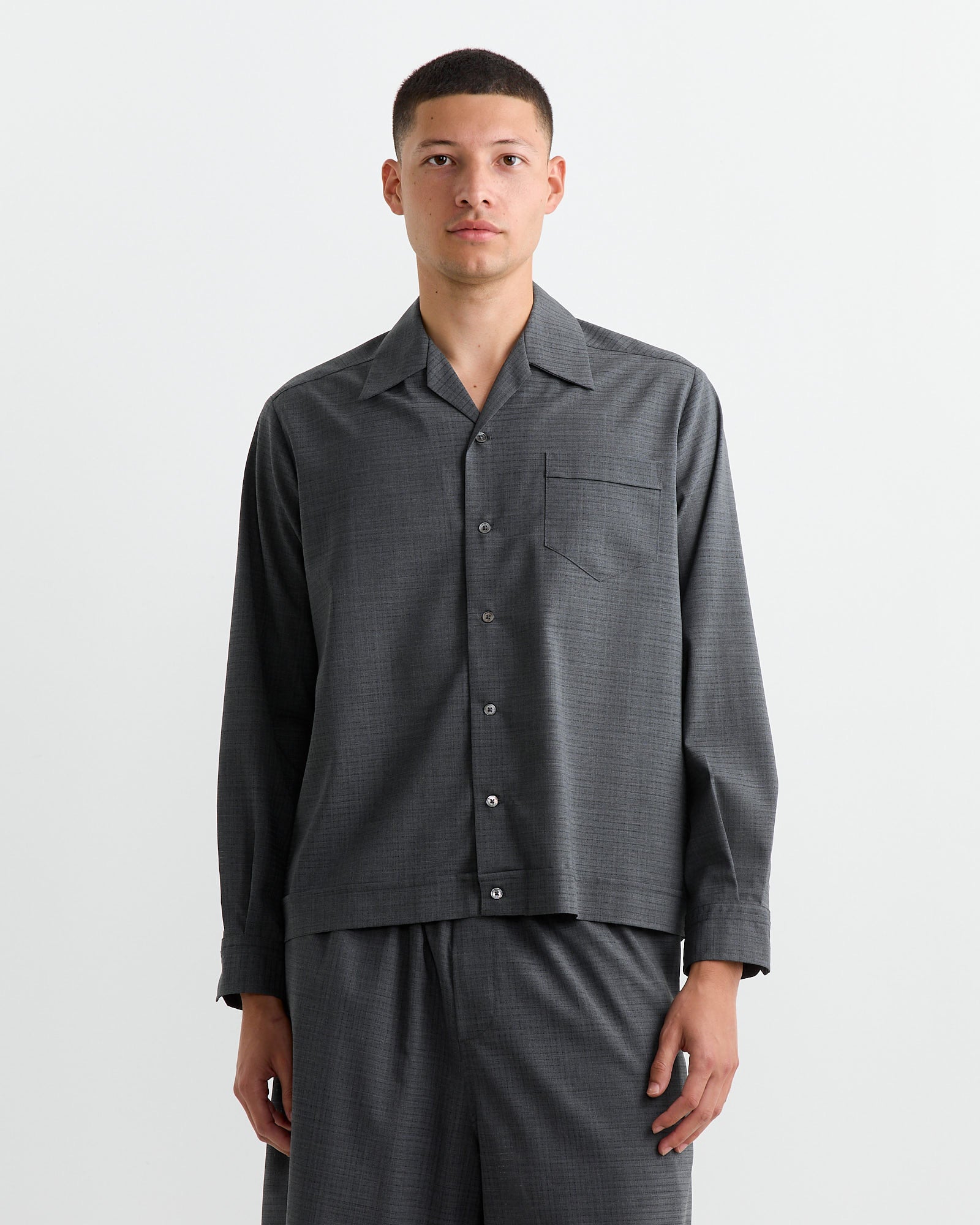 Zach Shirt in Air Mesh Grey