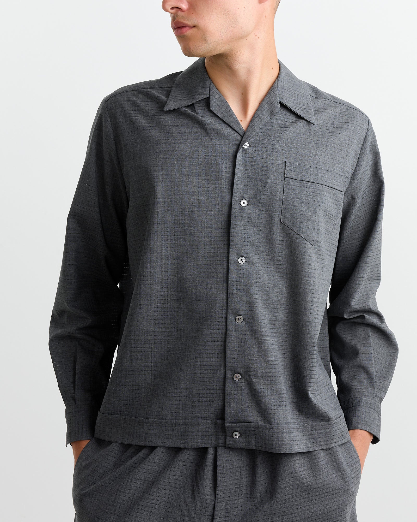 Zach Shirt in Air Mesh Grey