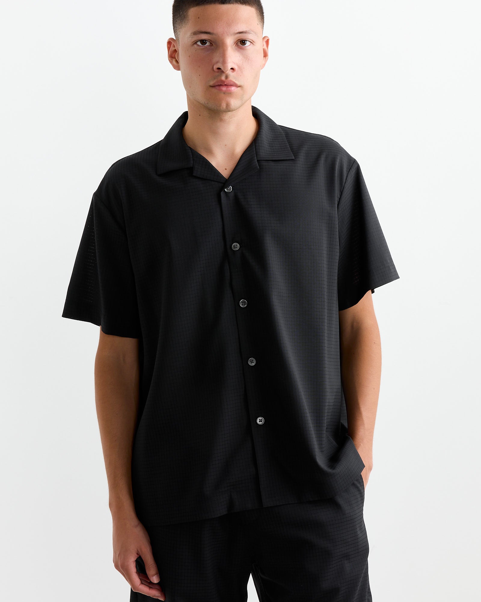 Haus Shirt in Air Mesh Black