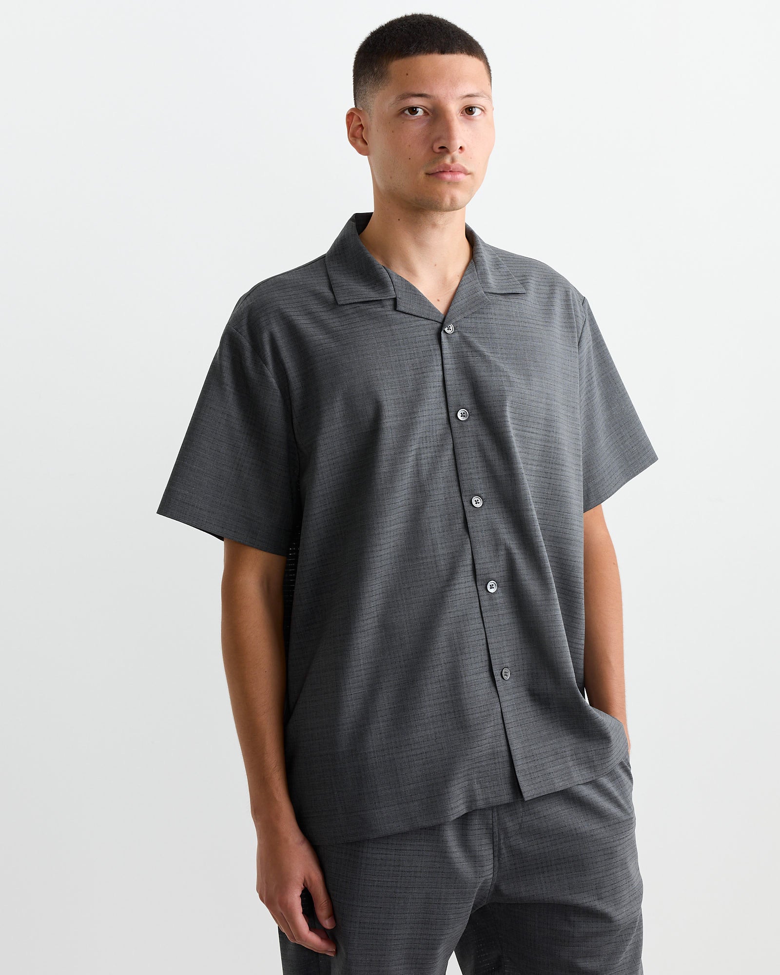 Haus Shirt in Air Mesh Grey