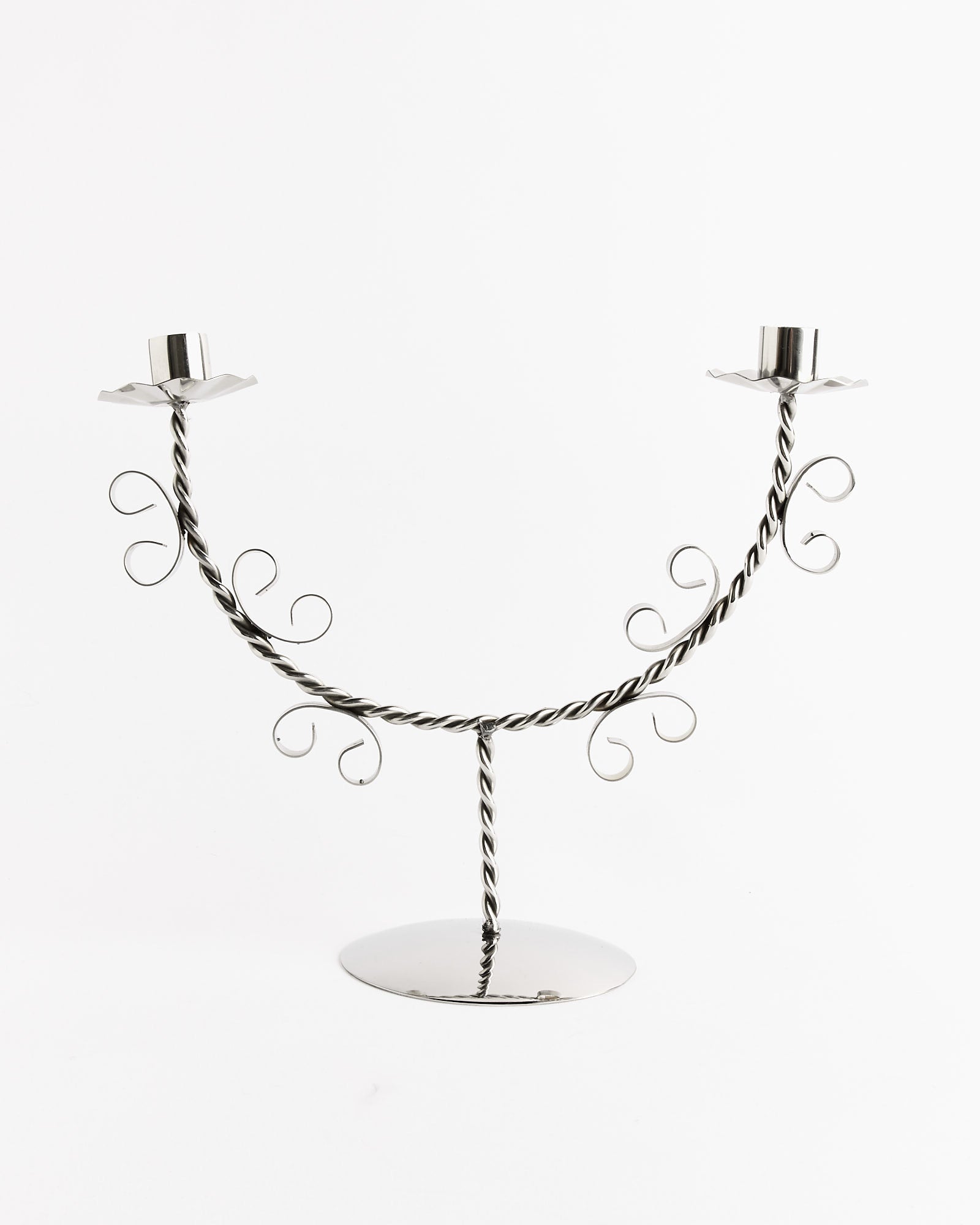 Sophie Lou Jacobsen Twist Candleholder - Nickel Plated Steel - Default Title (266221)