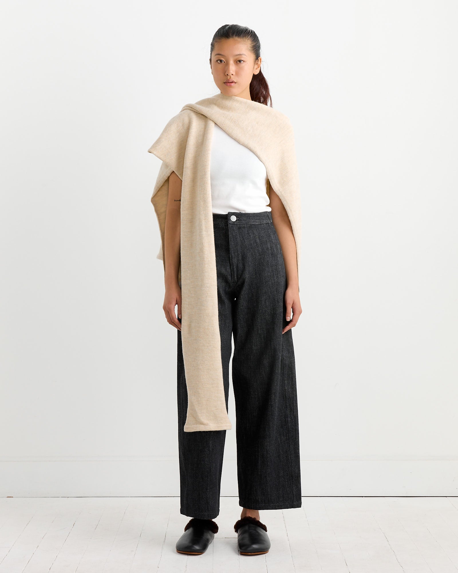 Lauren Manoogian Sleeves Wrap - Ecru - OS - Default Title (266374)