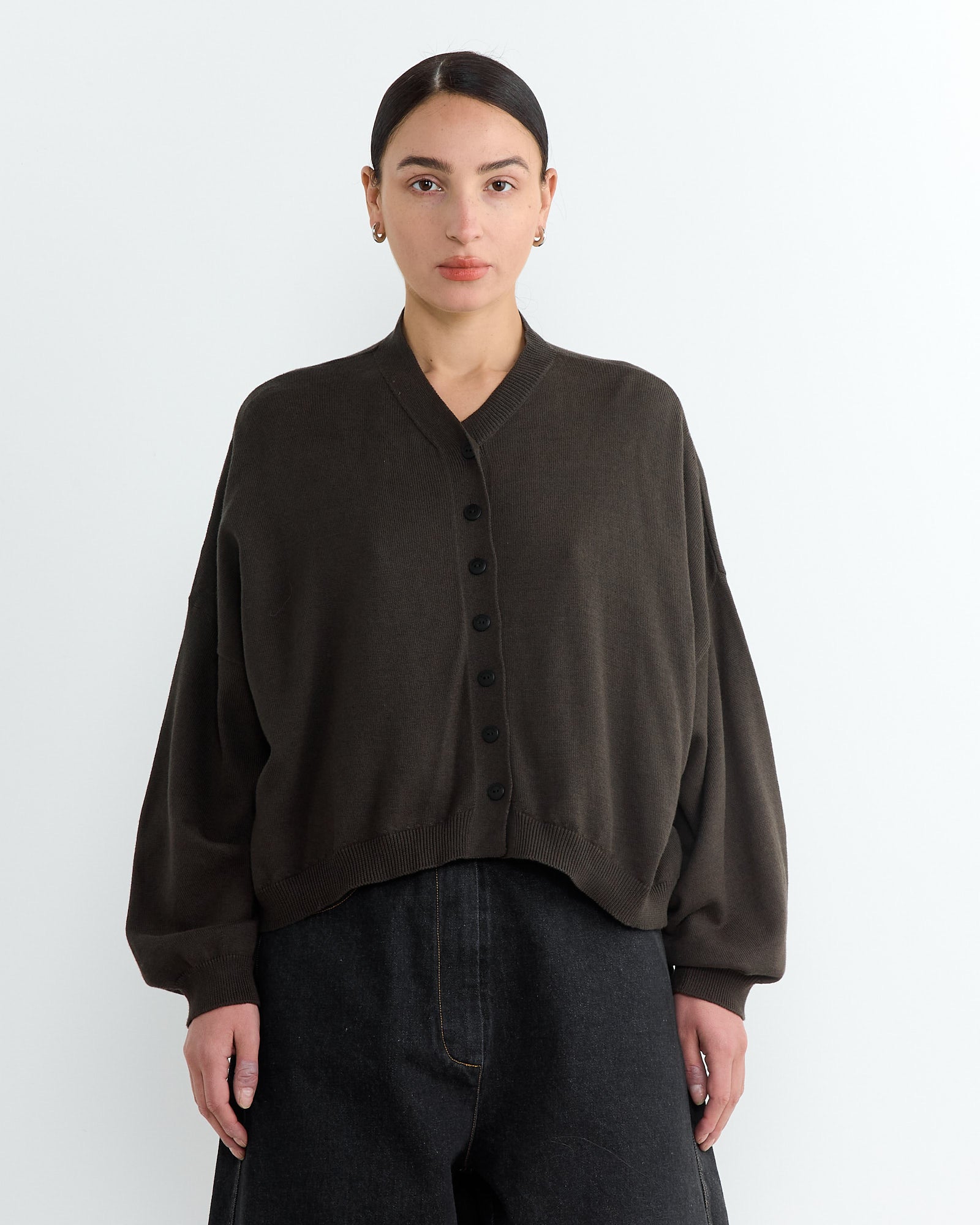 Cordera Cotton & Cashmere Cardigan - Dark Moss - OS - Default Title (266388)