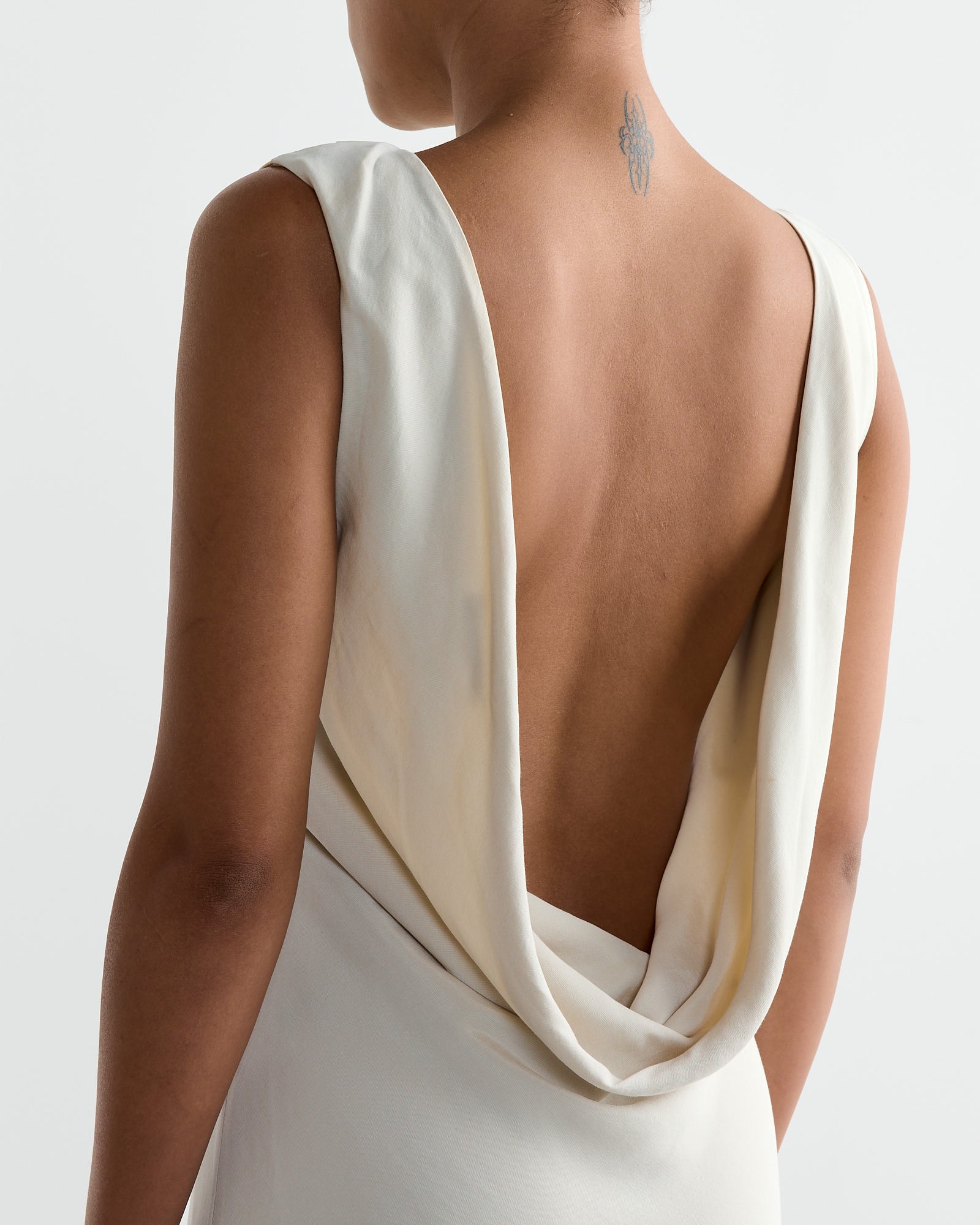 ST. AGNI Draped Cowl Dress Dove - Dove / S (266427)