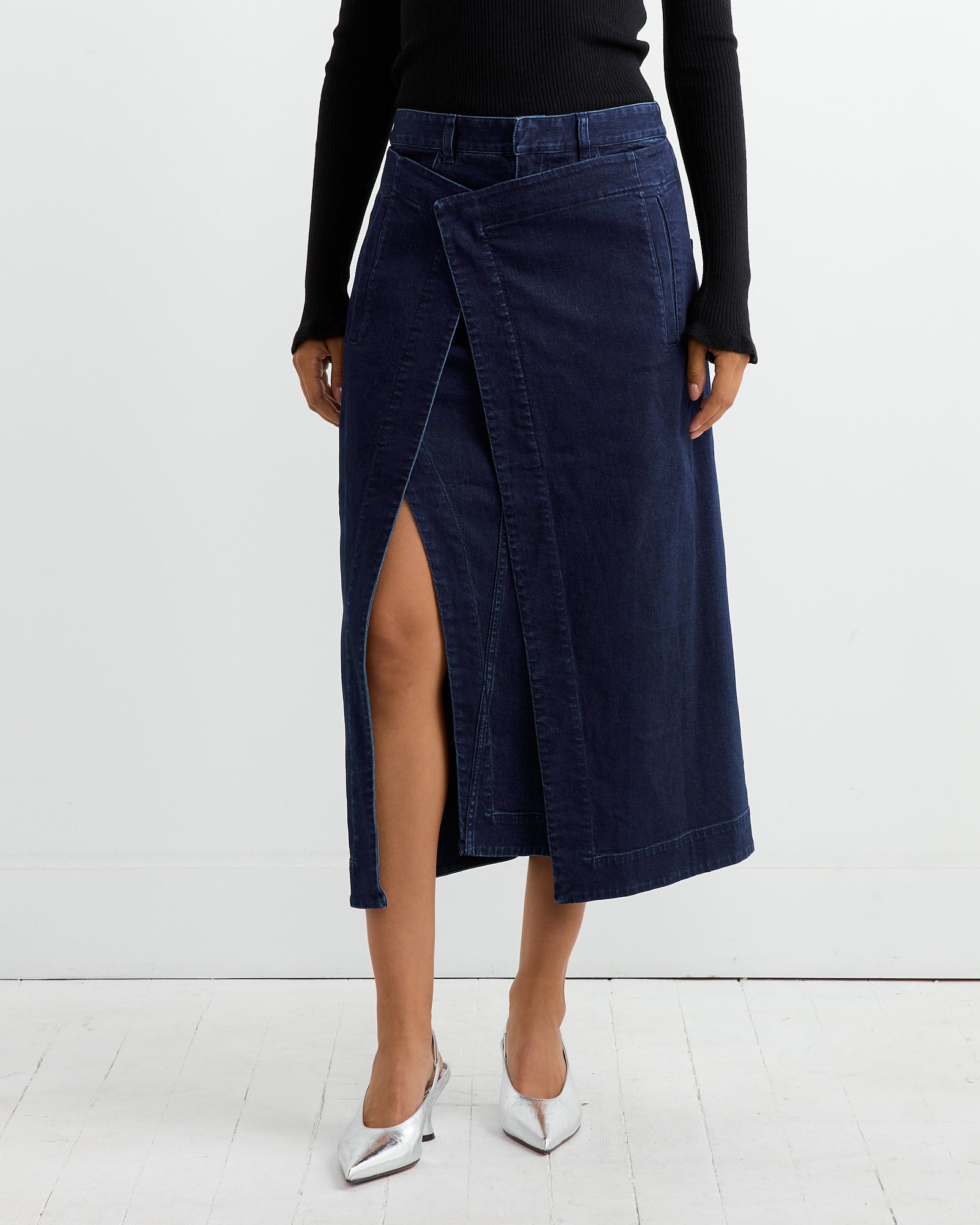 Denim wrap skirt 60 hotsell