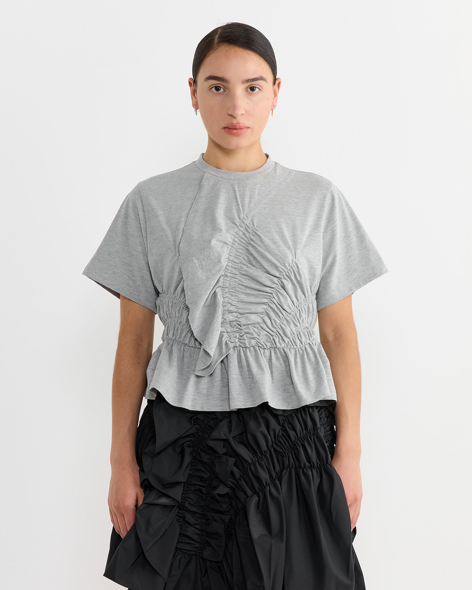 Cecilie Bahnsen Ace Top Grey Melange - Grey Melange / M (266499)