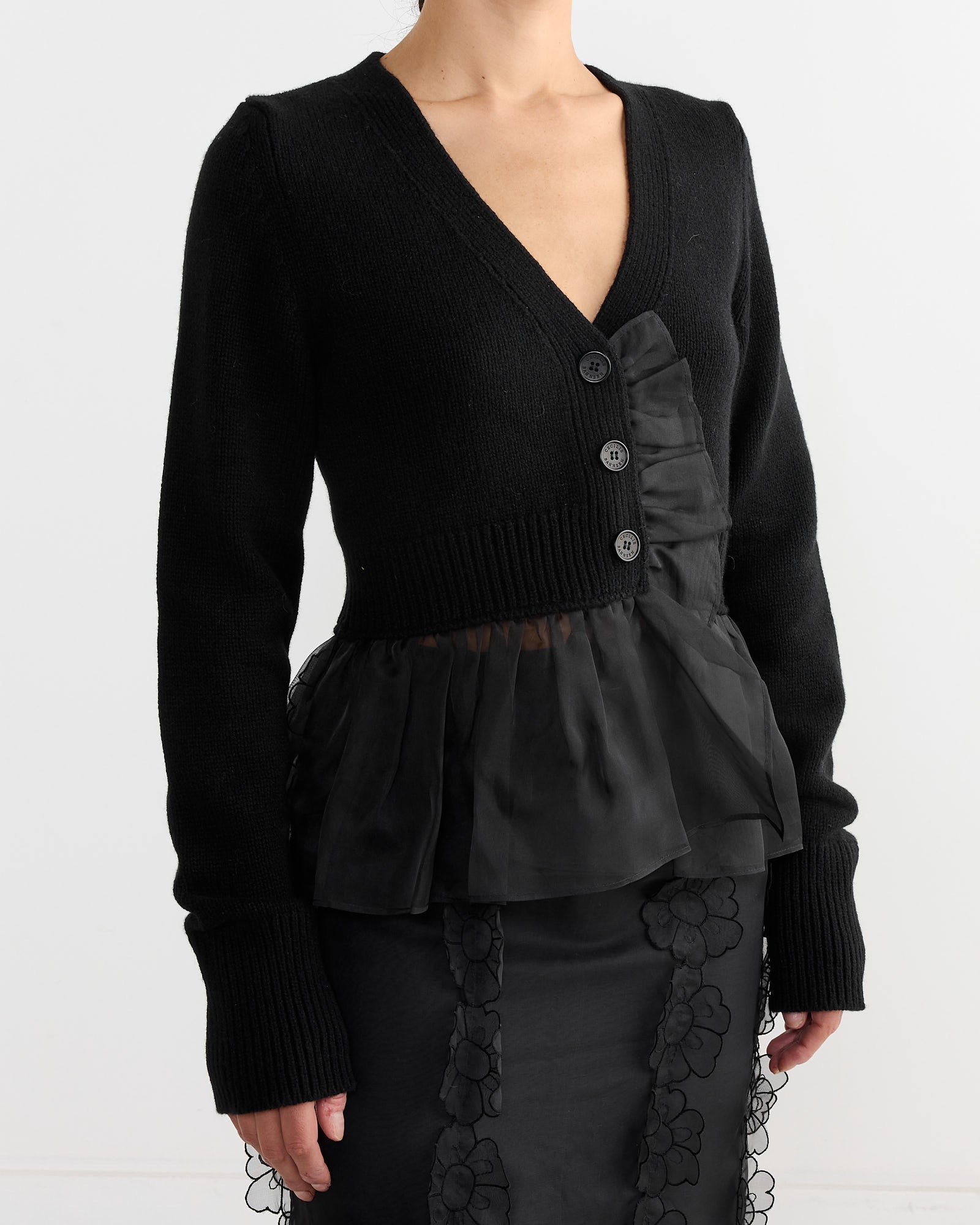 Cecilie Bahnsen Phlox Cardigan Black - Black / M (266507)