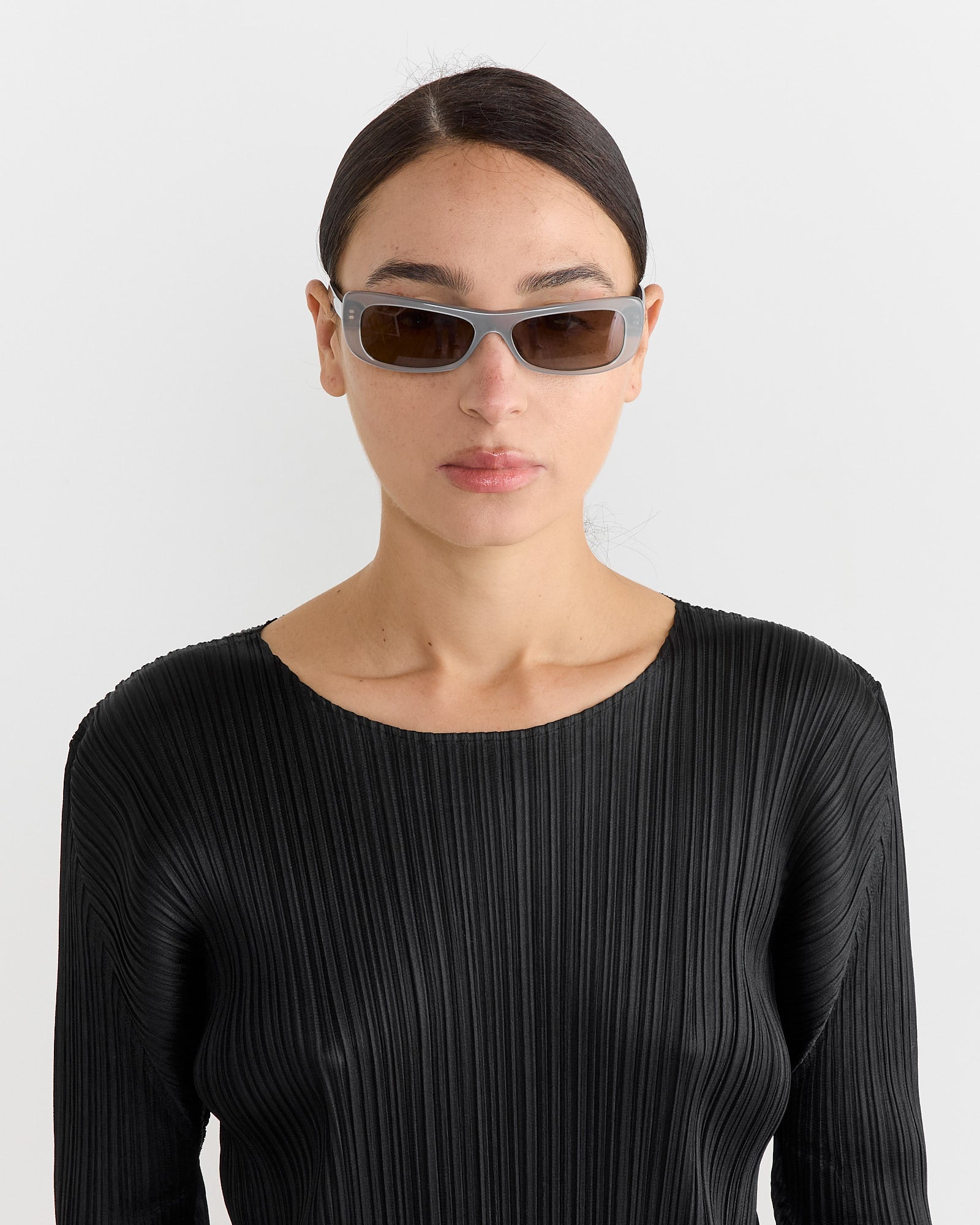 Jacquemus x Linda Farrow Capri Sunglasses Grey - Grey / OS (266765)