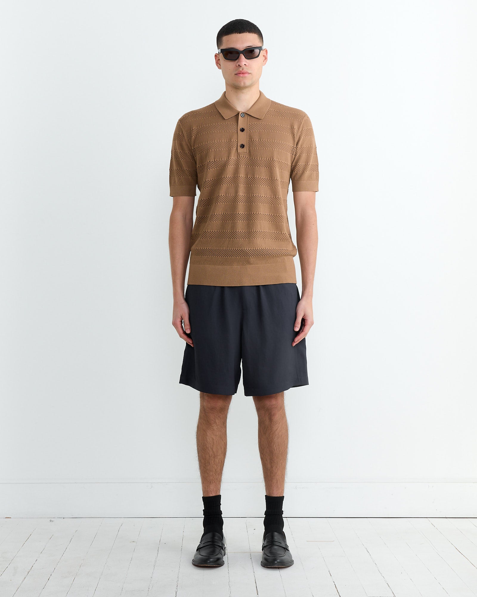 Dries Van Noten Mercy 1701 Polo Camel - Camel / L (267013)