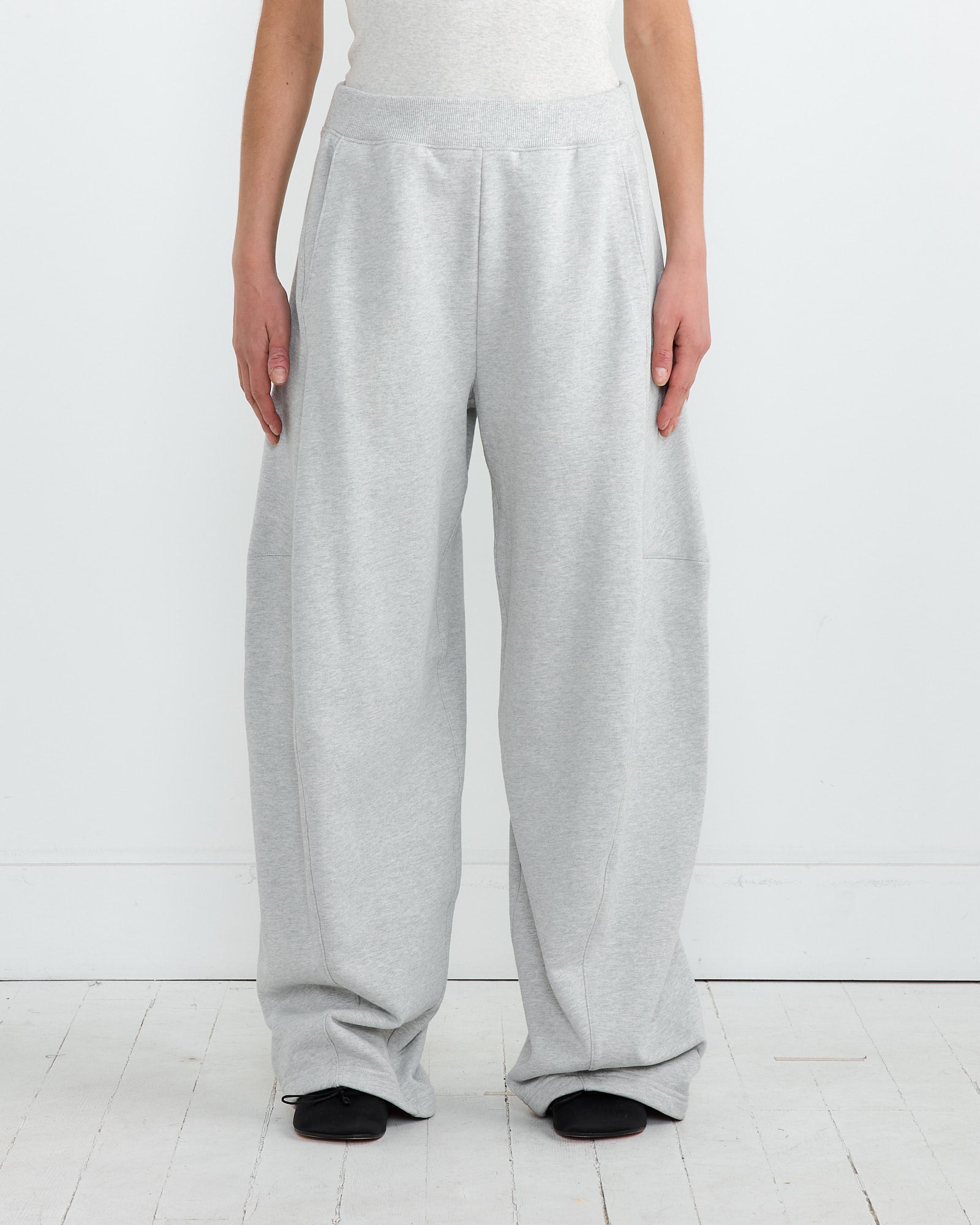 Tibi Sweatshirt Program Winslow Pant Heather Grey - Heather Grey / S (267140)