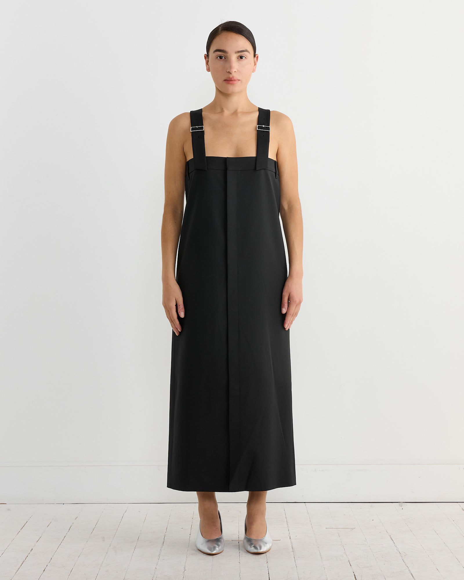 Tibi Tropical Wool Convertible Overall Skirt Black - Black / 2 (267151)