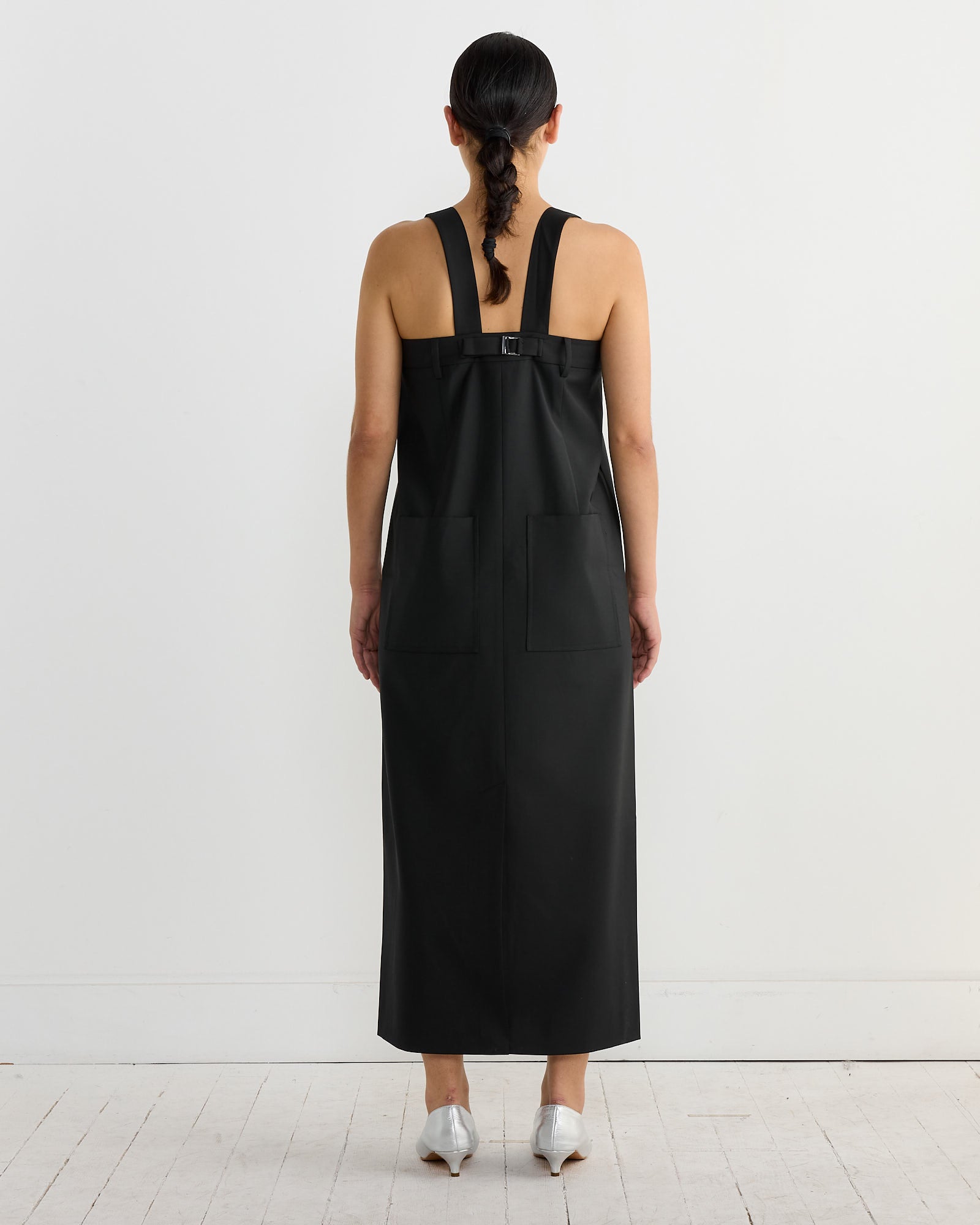 Tibi Tropical Wool Convertible Overall Skirt Black - Black / 2 (267151)