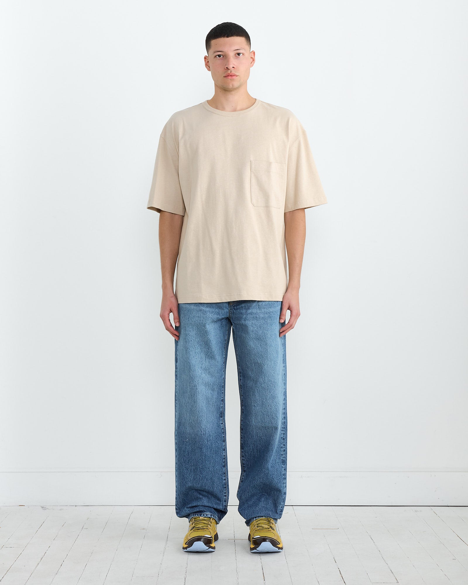 Lemaire Boxy S/S T-Shirt Warm Beige - Warm Beige / M (267270)