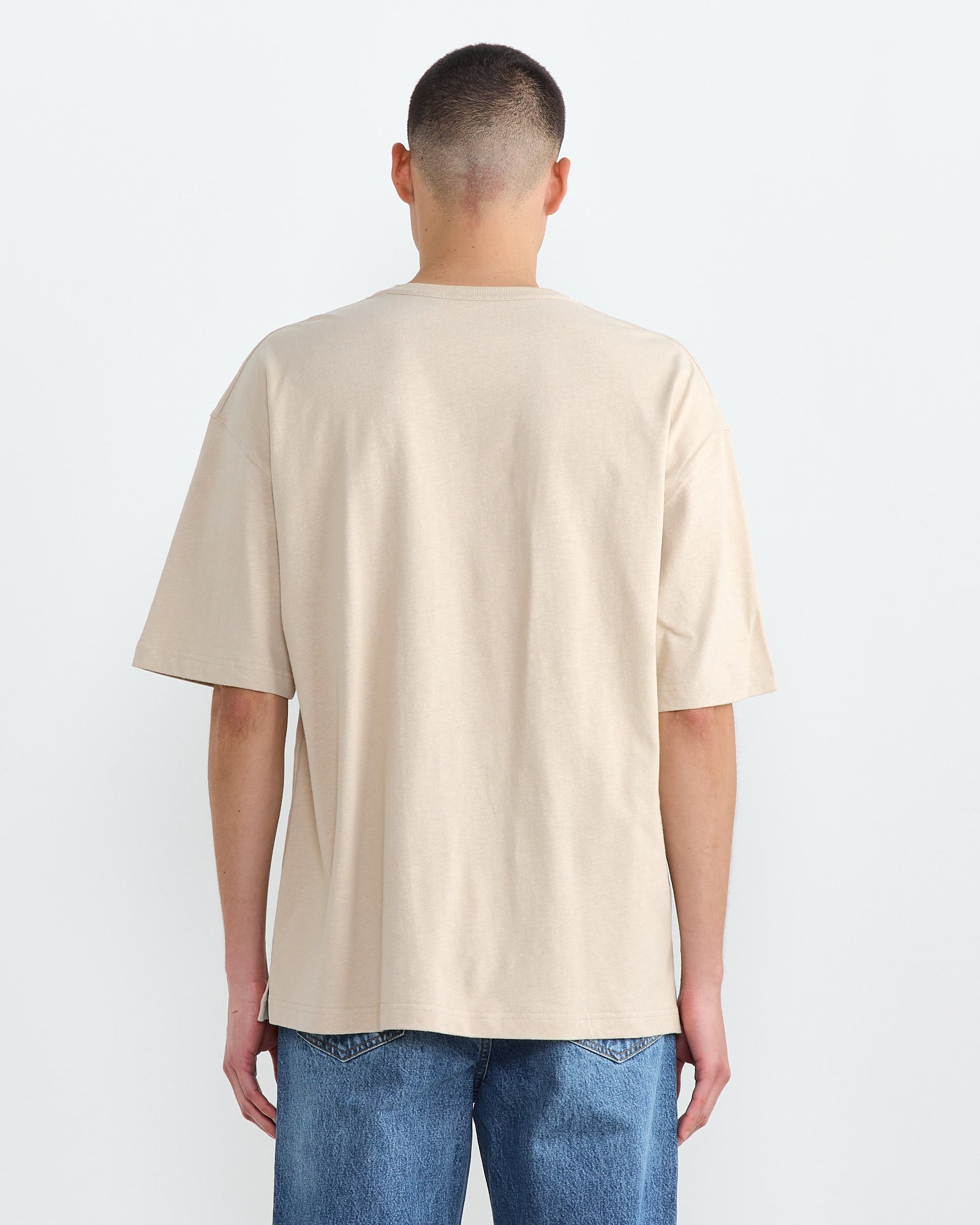 Lemaire Boxy S/S T-Shirt Warm Beige - Warm Beige / M (267270)