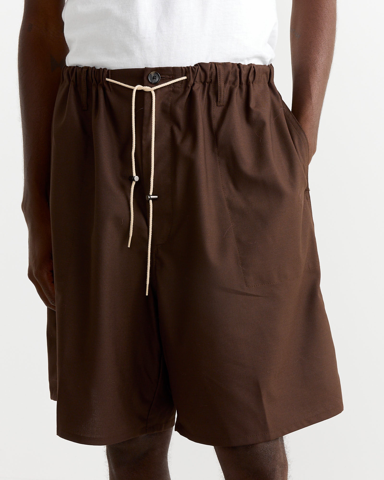 Fatigue Short Pant in Brown