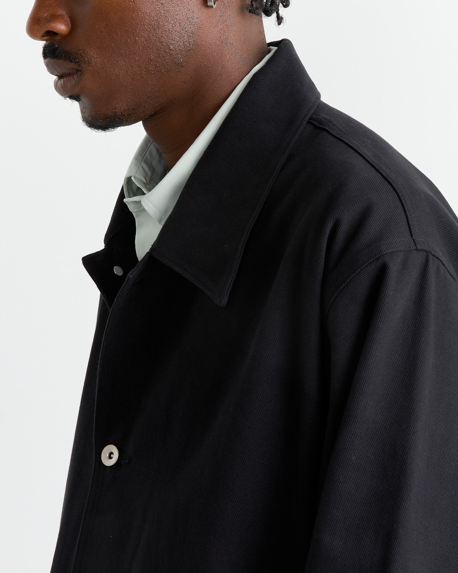 SMOCK Totem Jacket 11oz Overdyed Twill Black - 11oz Overdyed Twill Black / L (267397)